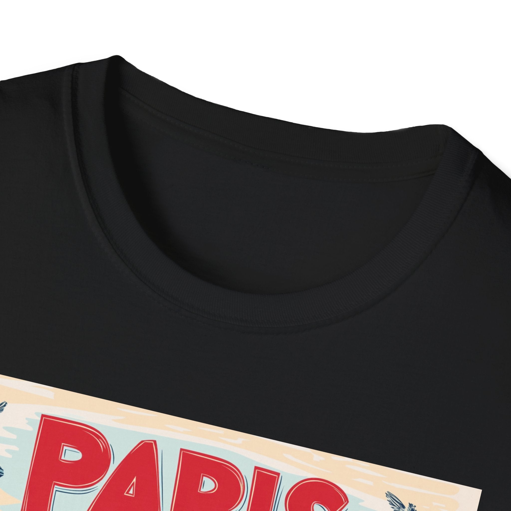 Paris Vintage Postcard T-Shirt | Eiffel Tower Retro Travel Tee