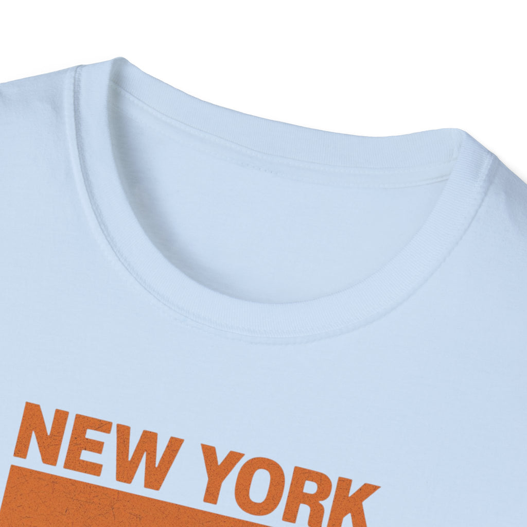 New York Sunset T-Shirt | Retro Stripes City Graphic