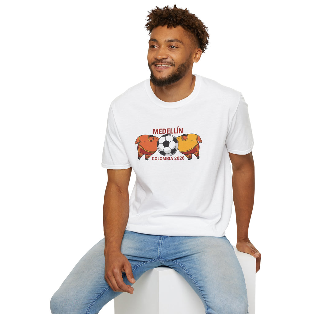 Medellín Colombia 2026 Soccer T-Shirt – Football Dolphins Graphic Tee