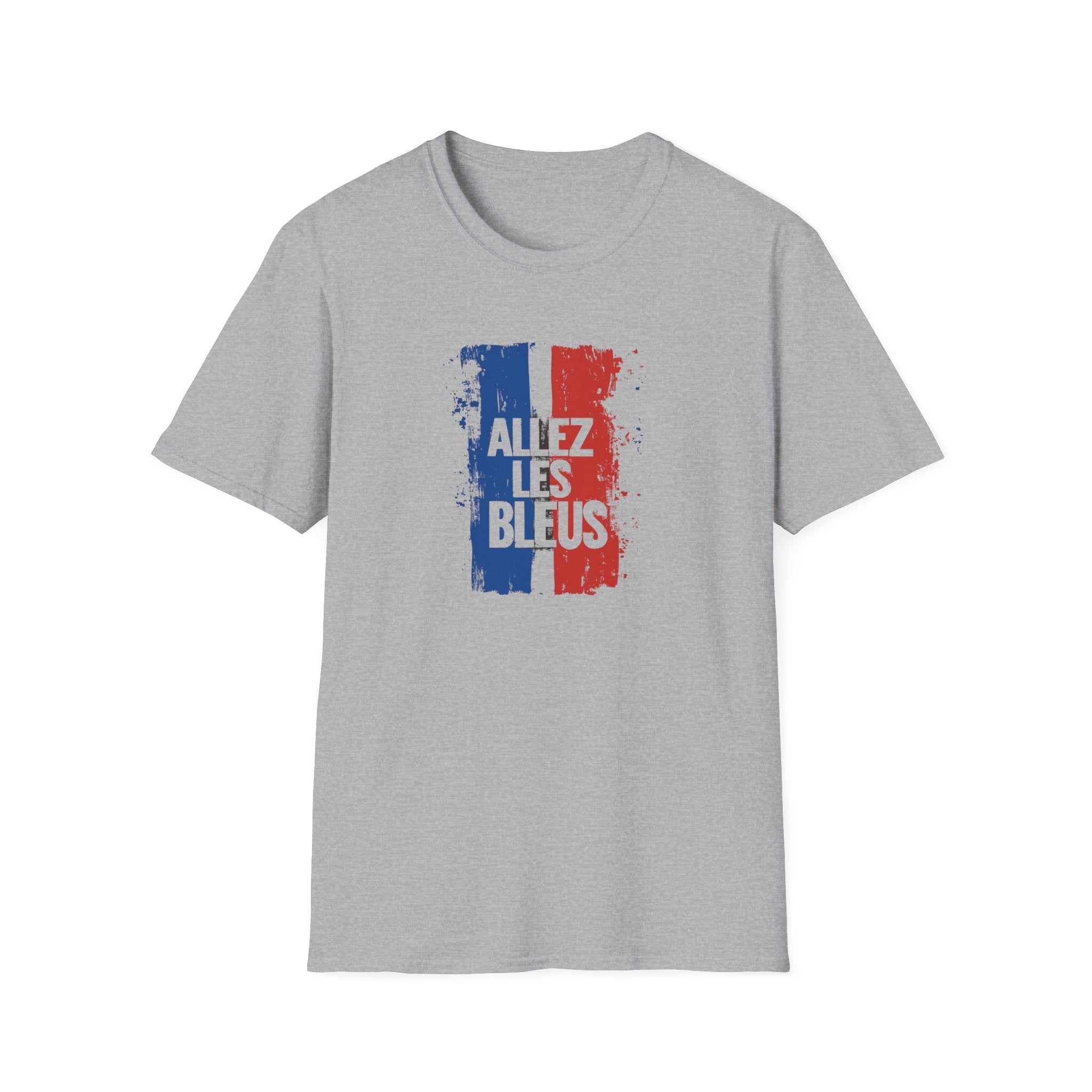 Allez Les Bleus T-Shirt | French Flag Grunge Football Soccer Shirt