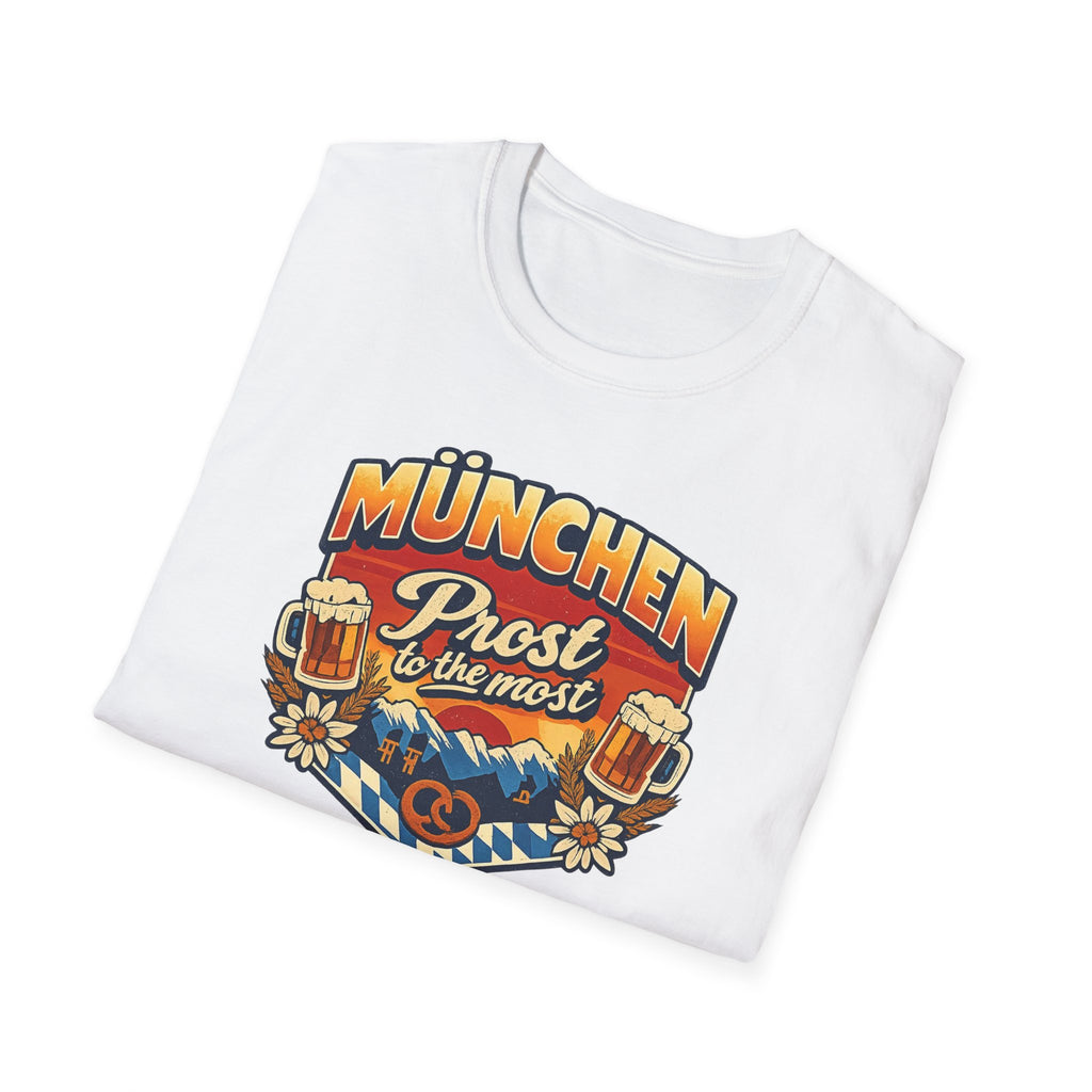 München Prost T-Shirt – Oktoberfest Beer & Pretzel Graphic Tee