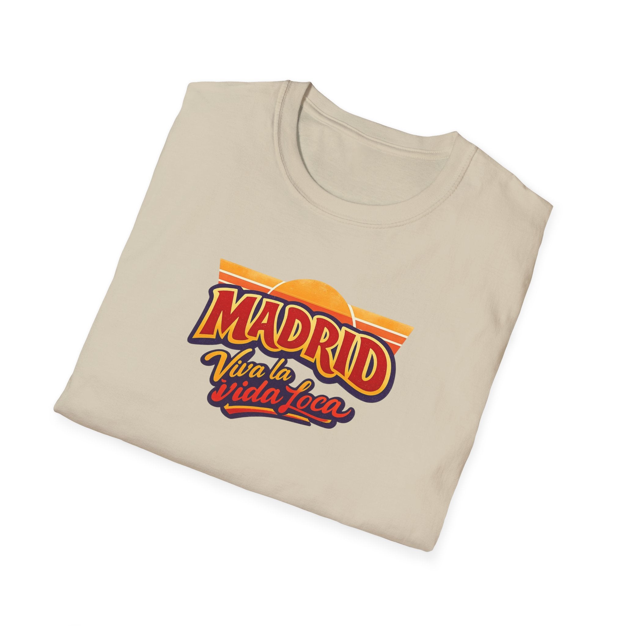 Madrid Viva La Vida Retro Graphic T-Shirt