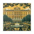 Vienna Schönbrunn Palace Canvas Print — Vintage Garden Fountain Wall Art