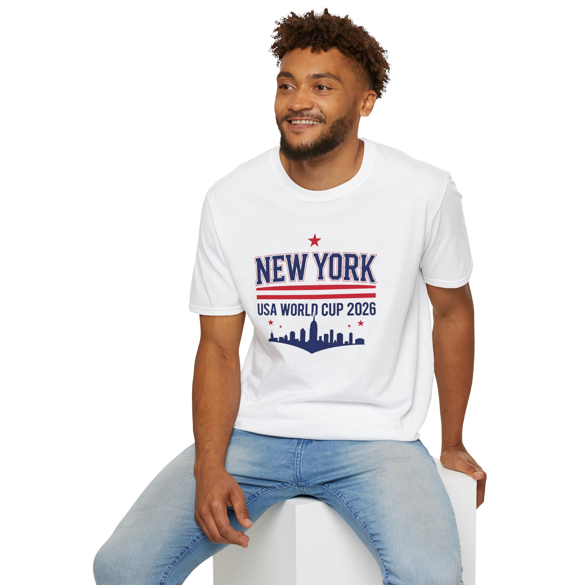 New York USA World Cup 2026 T-Shirt — Skyline Soccer Fan Tee