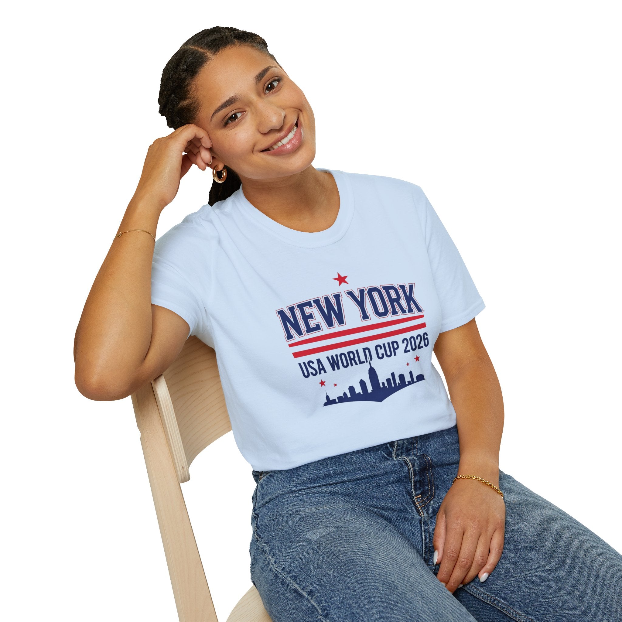 New York USA World Cup 2026 T-Shirt — Skyline Soccer Fan Tee