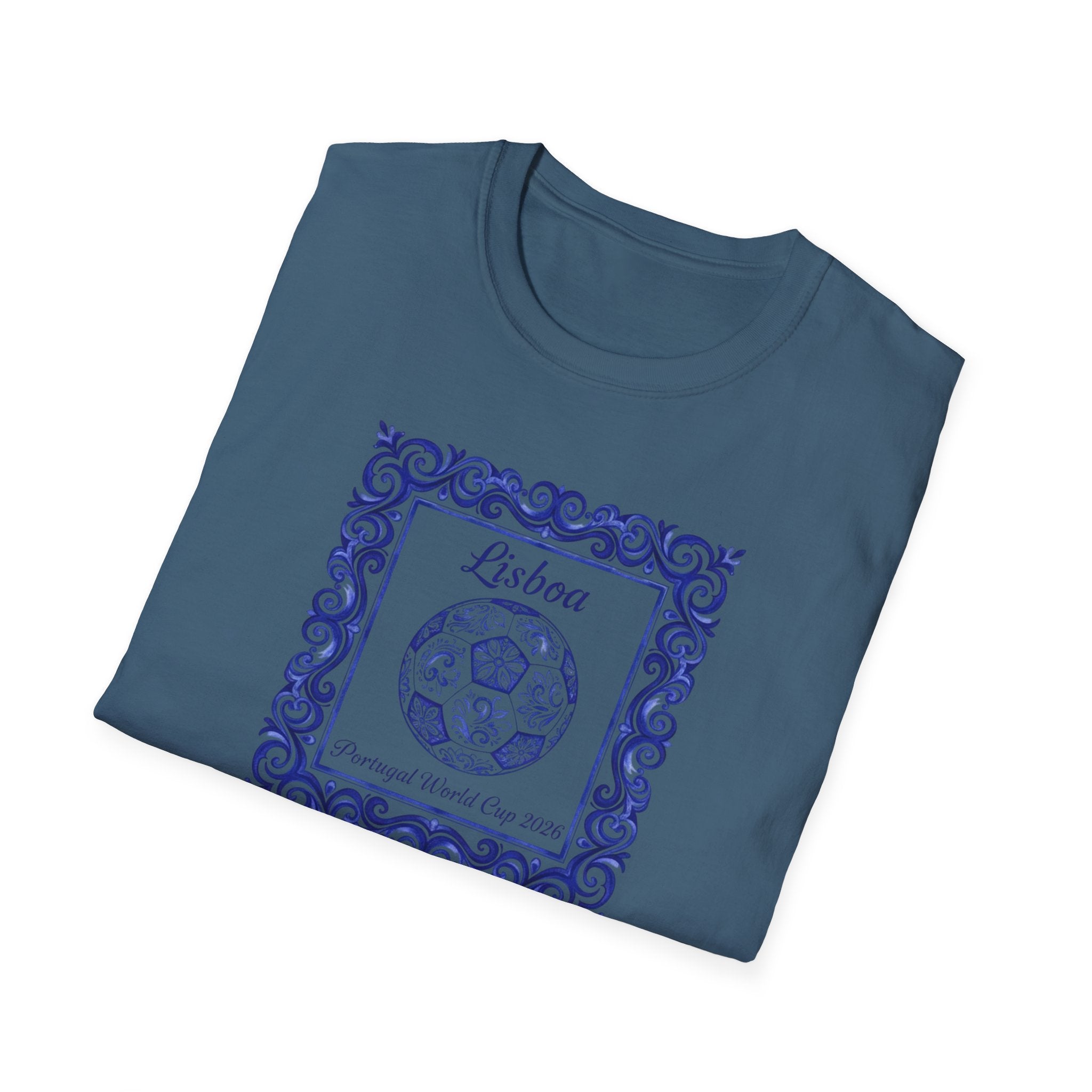 Lisboa Azulejo T-Shirt — Portuguese Tile Vintage Travel Tee