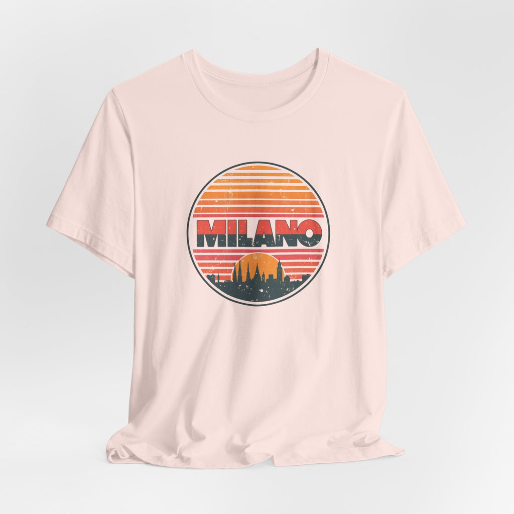 Milano Retro Sunset Tee — Vintage Italy Travel T‑Shirt