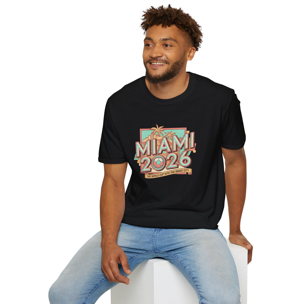Miami 2026 Retro Palm Beach T-Shirt