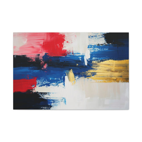 Abstract Color Splash Canvas - Paris French artistic heritage