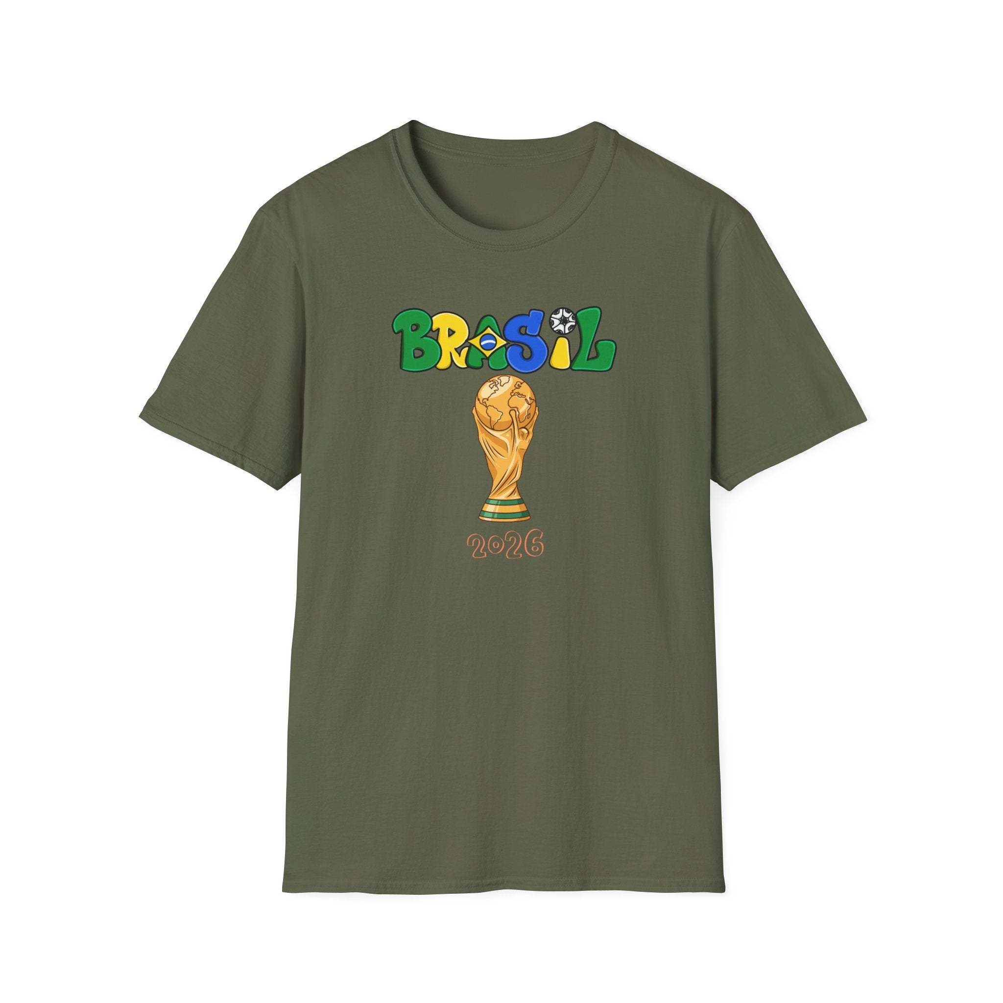 Brasil World Cup Trophy T-Shirt — Brazil Soccer Fan Tee
