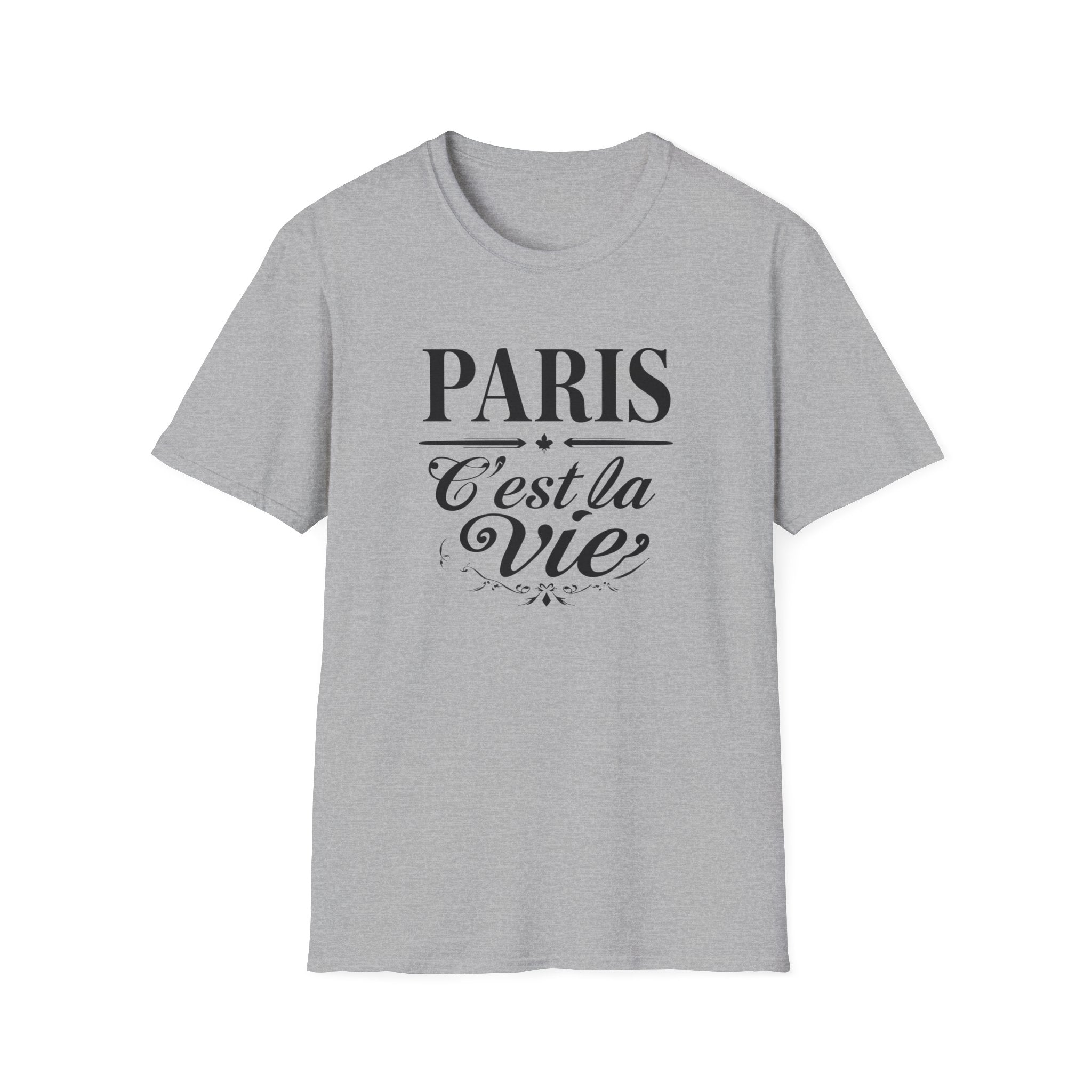Paris C'est la Vie T-Shirt | French Script Tee, Paris Typography Shirt