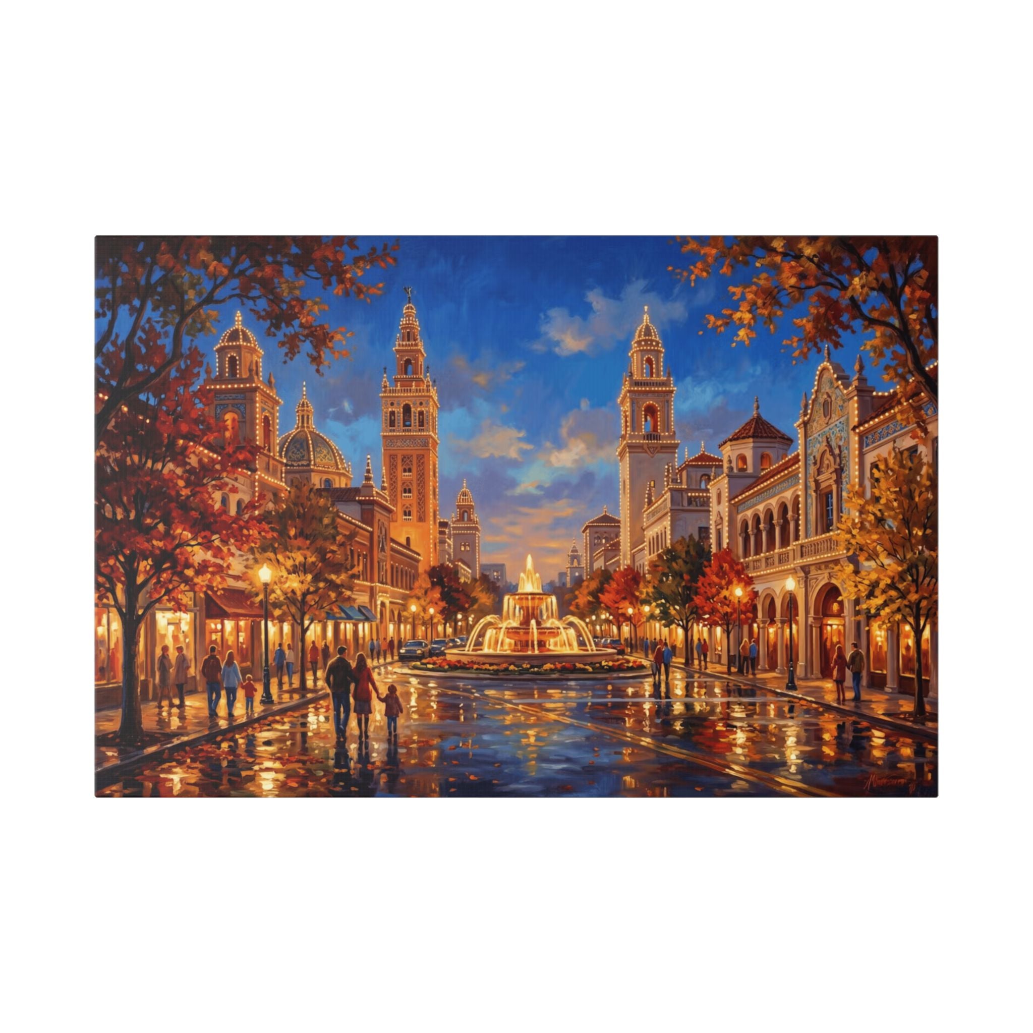 Kansas City Country Club Plaza Shopping District Canvas