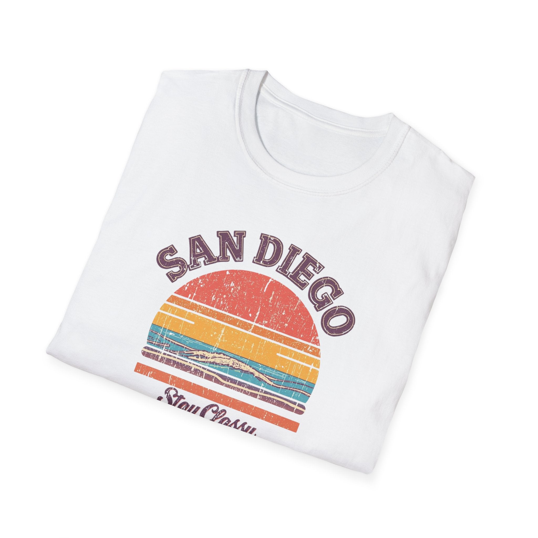 San Diego Retro Sunset T-Shirt — Stay Classy Vintage Beach Tee