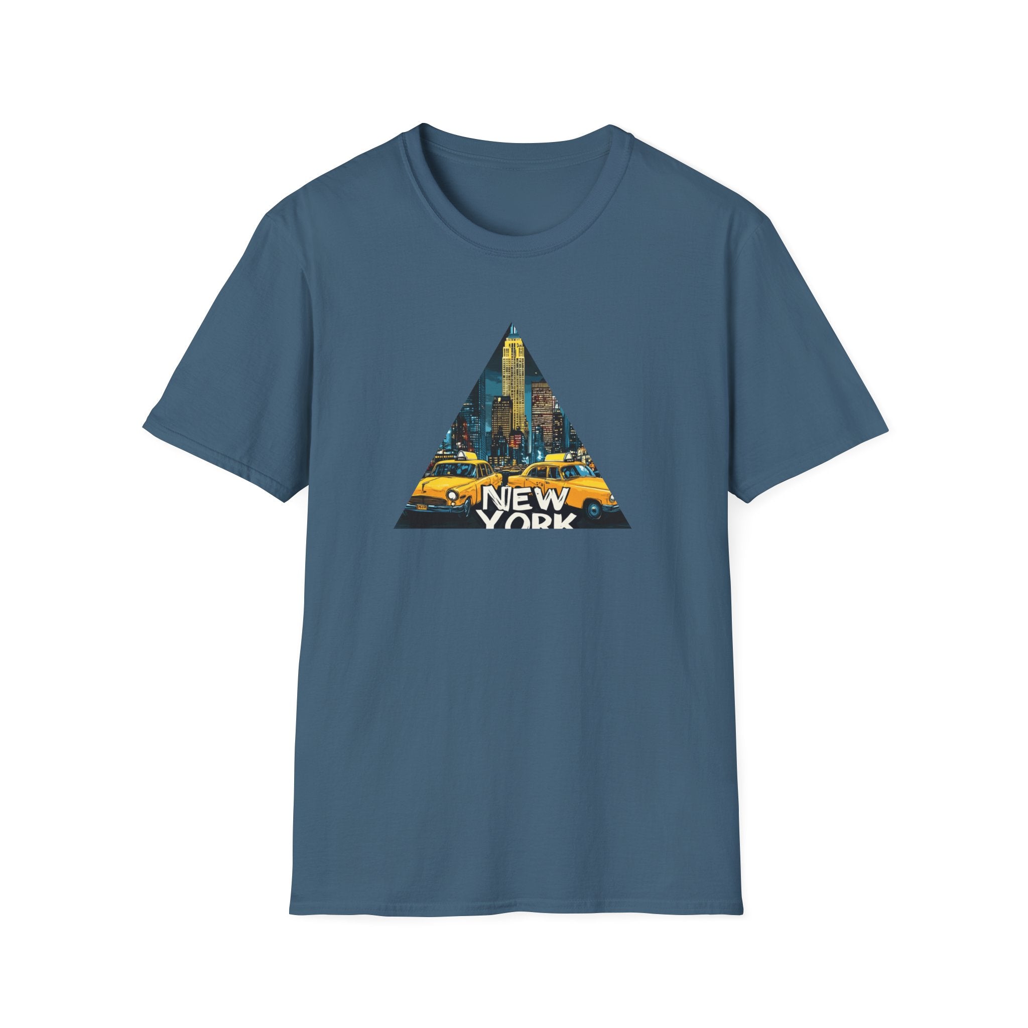 New York City Taxi Triangle T-Shirt | NYC Skyline Graphic Tee
