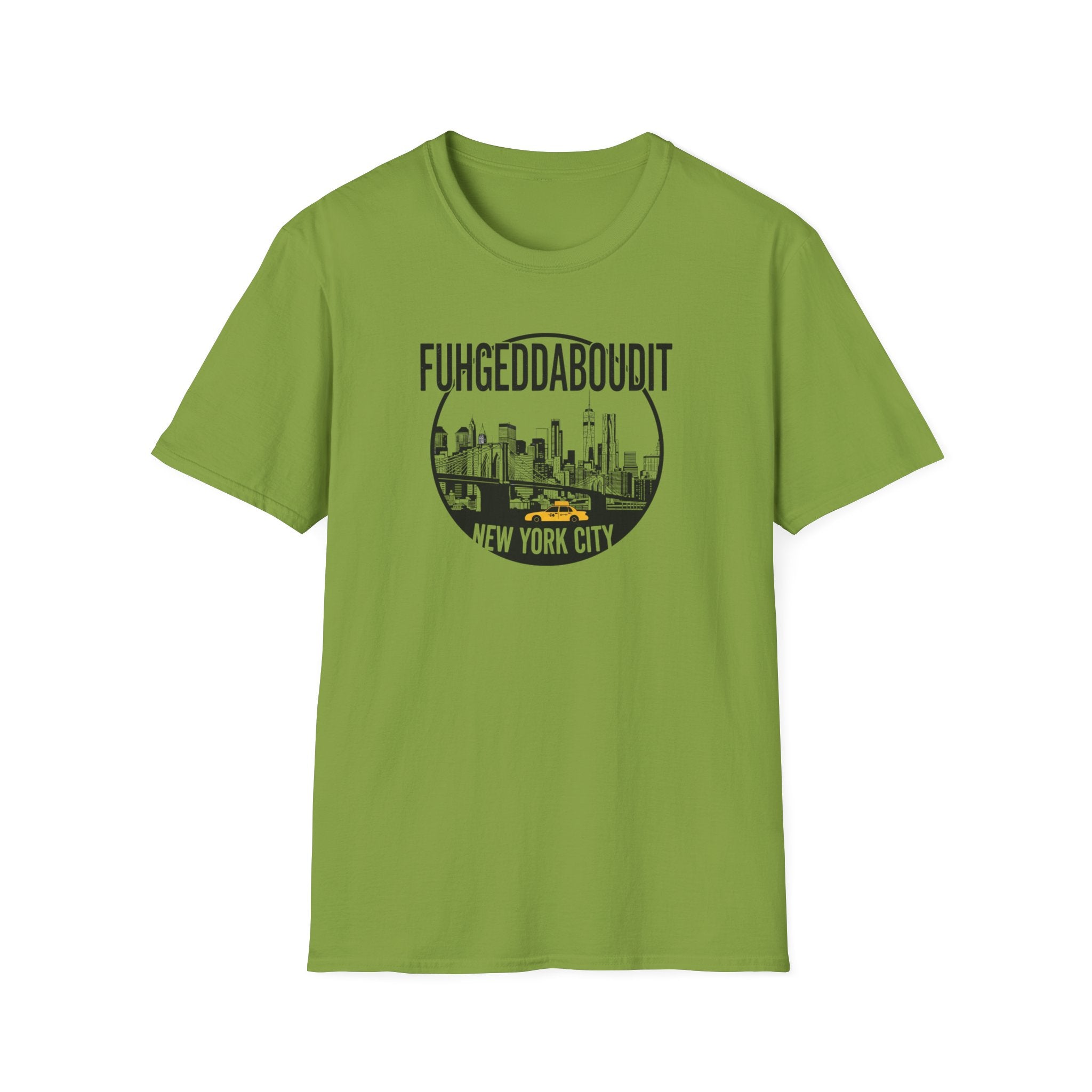 Fuhgeddaboudit New York City skyline T-Shirt | NYC skyline tee