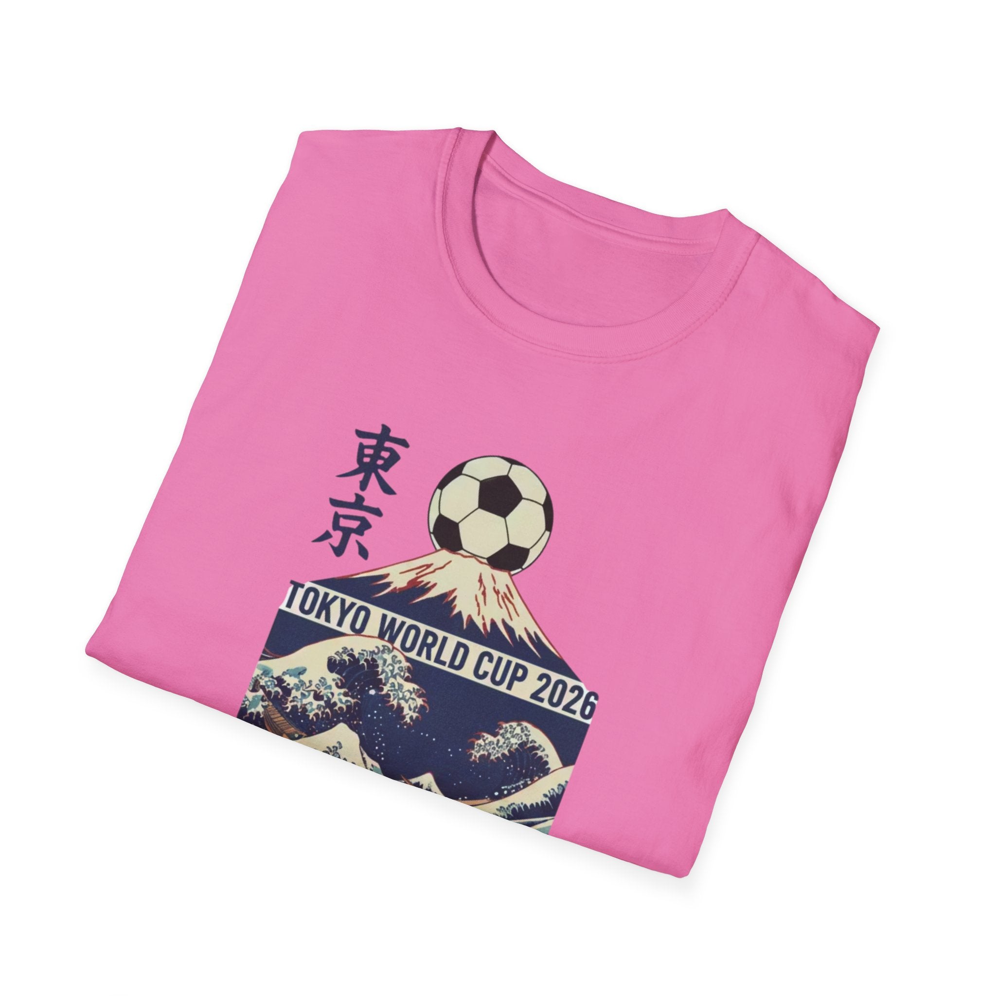 Tokyo World Cup 2026 Soccer T‑Shirt — Great Wave Football Design