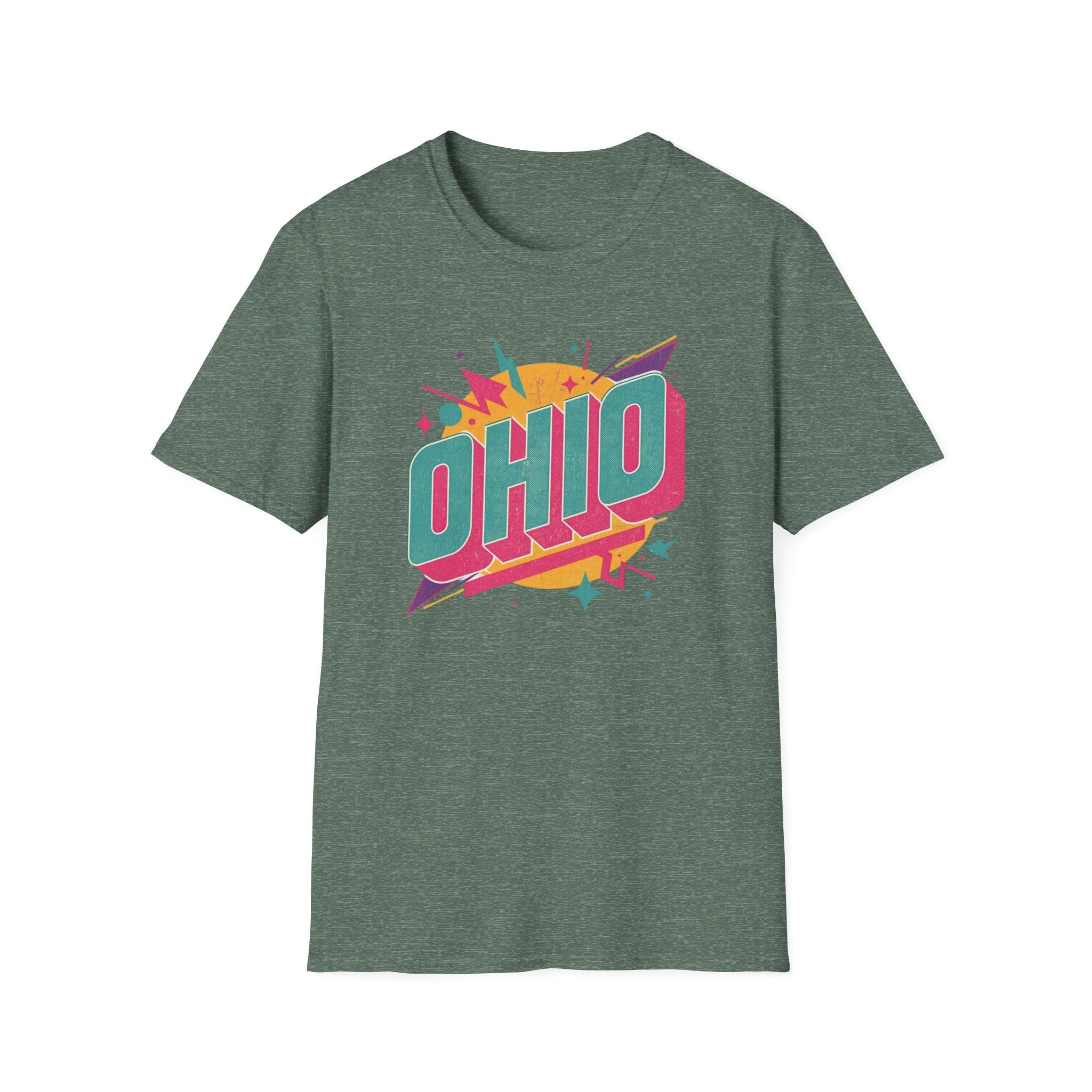 Ohio Retro Tee — Colorful Vintage State Pride T-Shirt