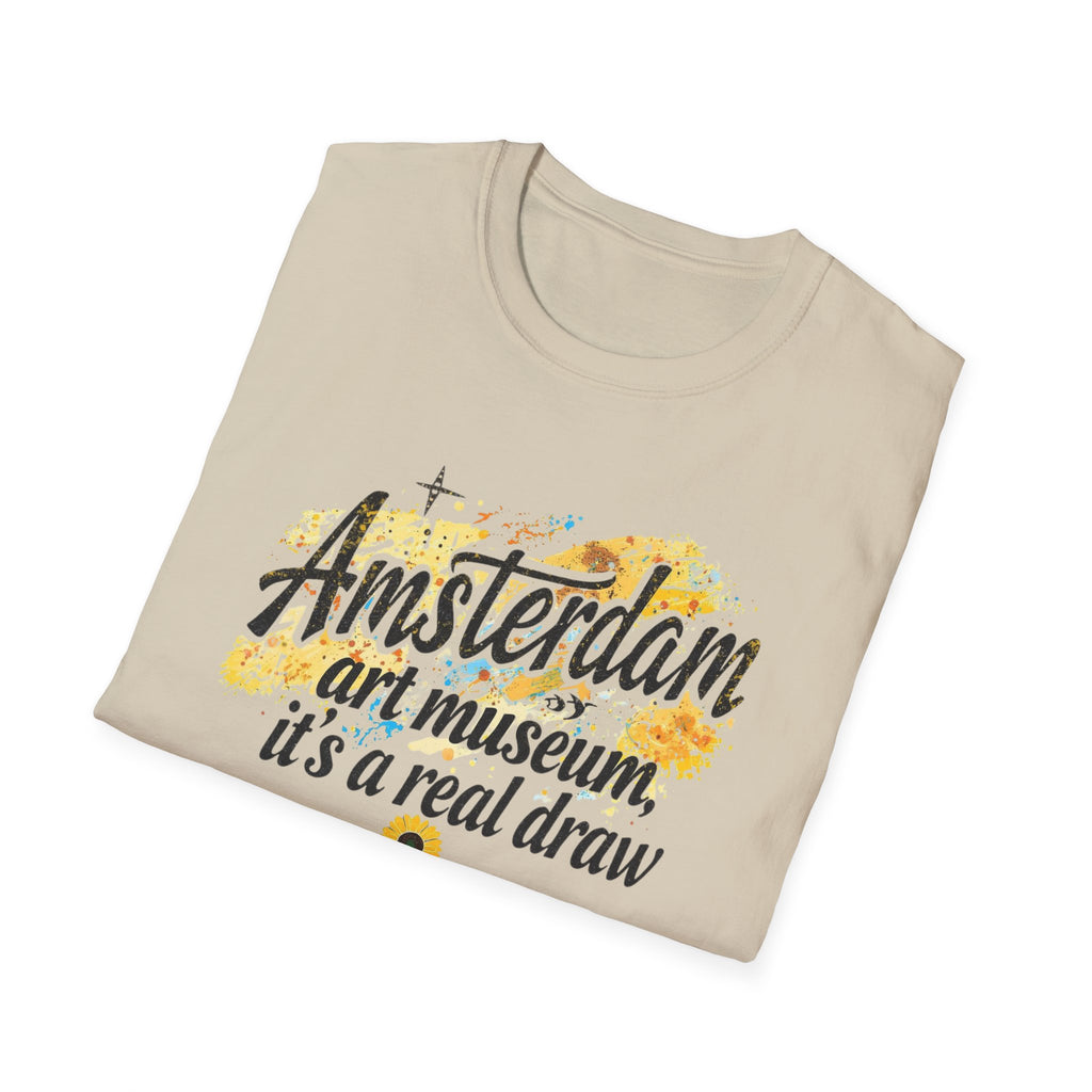 Amsterdam Art Museum T-Shirt — "Amsterdam: art museum, it's a real draw" Travel Tee