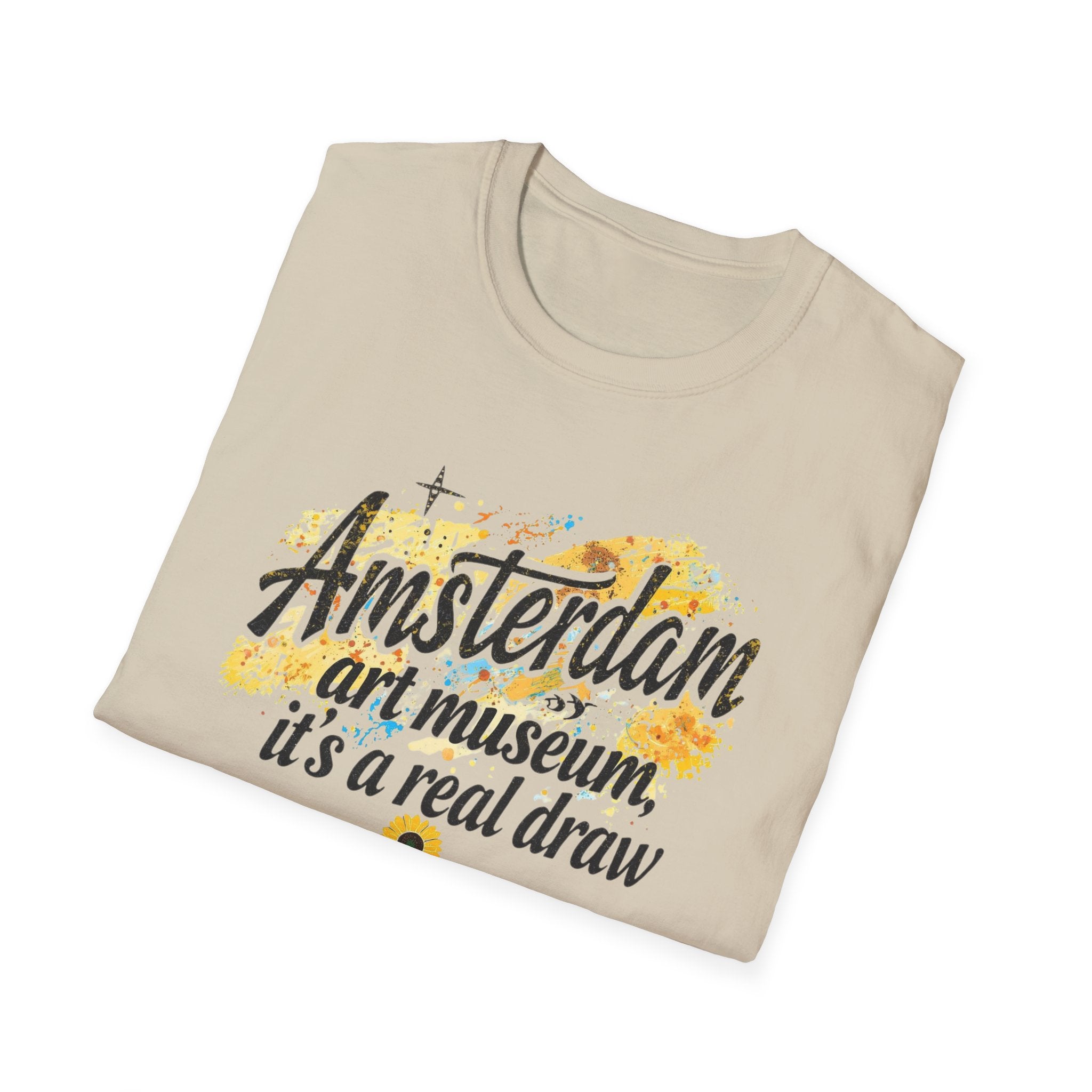 Amsterdam Art Museum T-Shirt — "Amsterdam: art museum, it's a real draw" Travel Tee