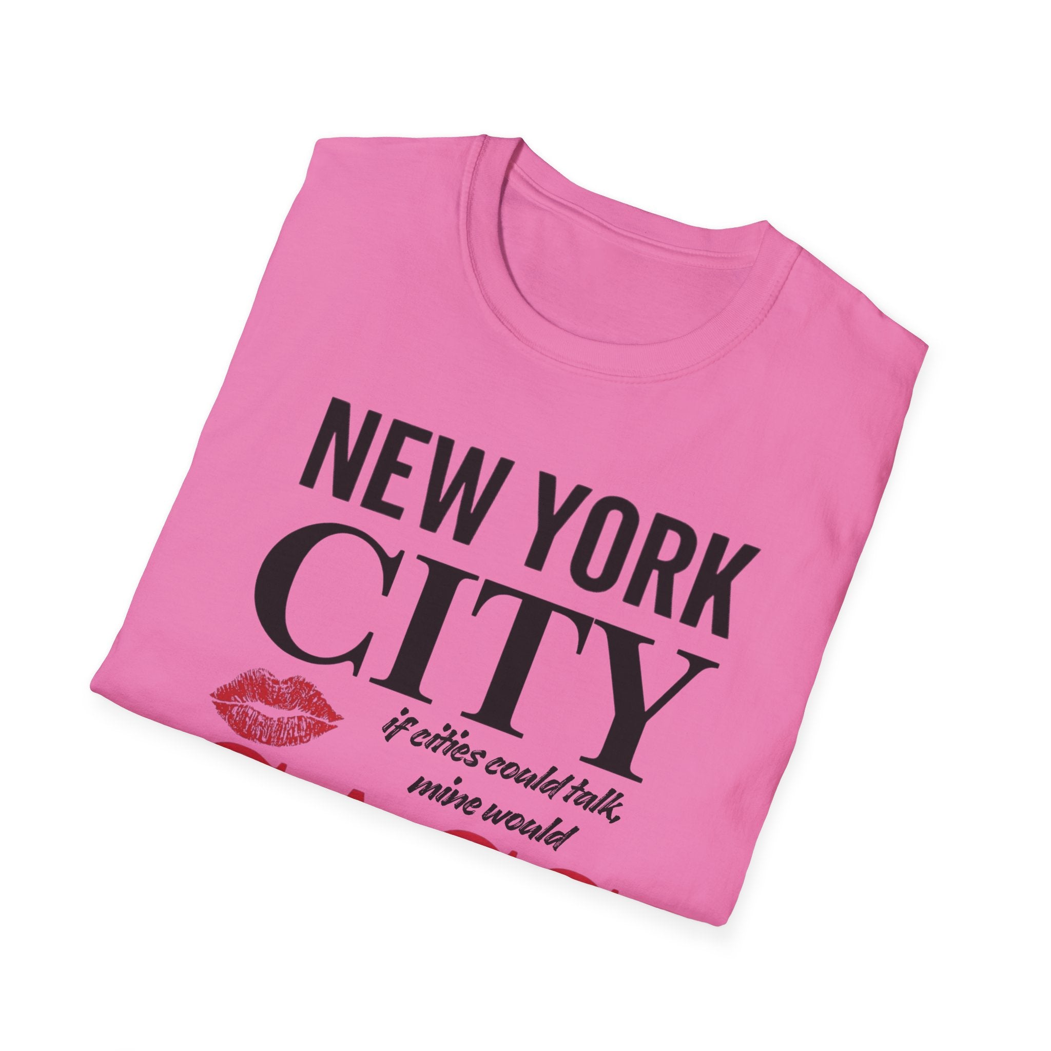 New York City Sass T-Shirt — NYC Lipstick Kiss Graphic Tee