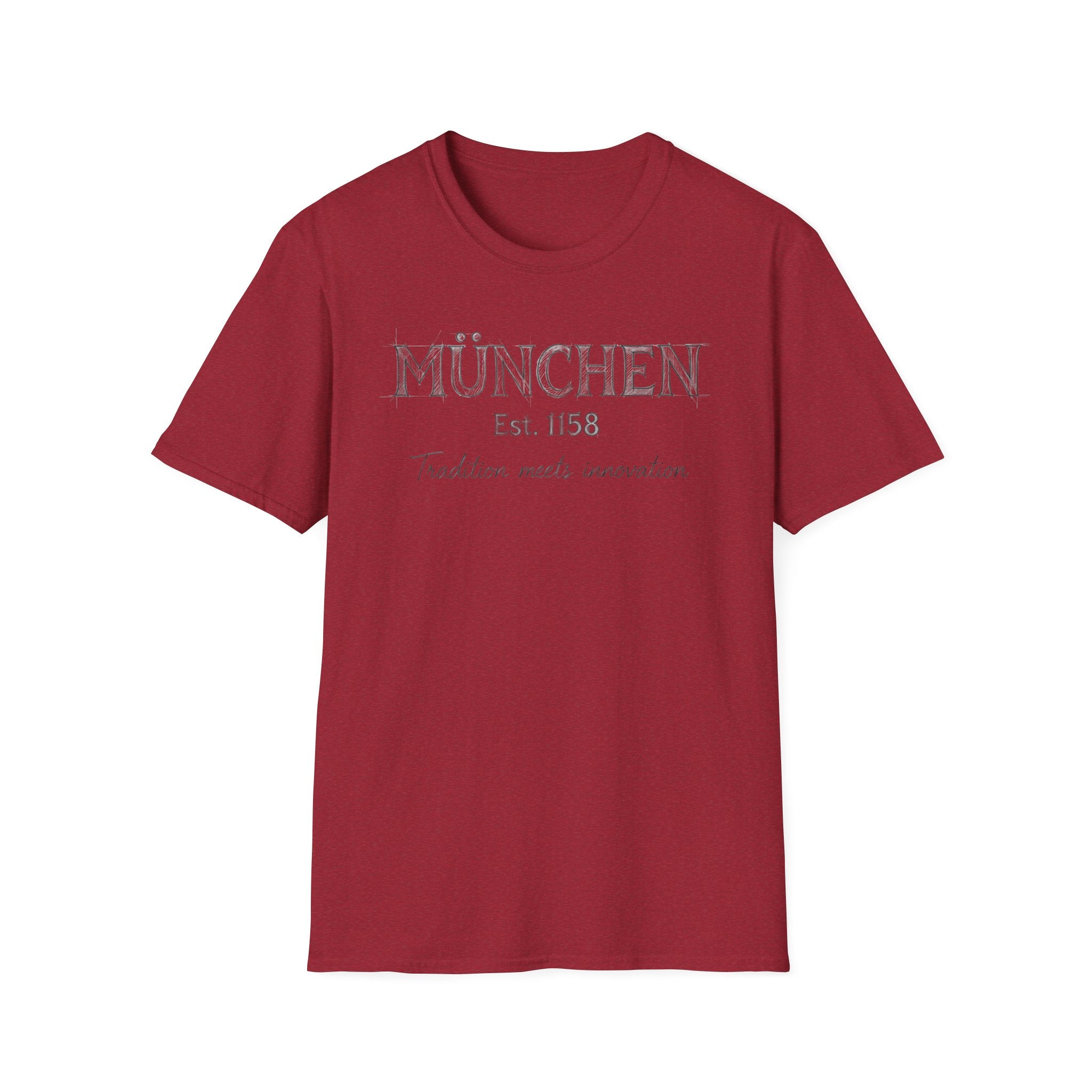 München Est. 1158 T-Shirt | Tradition Meets Innovation, Munich Typography Tee
