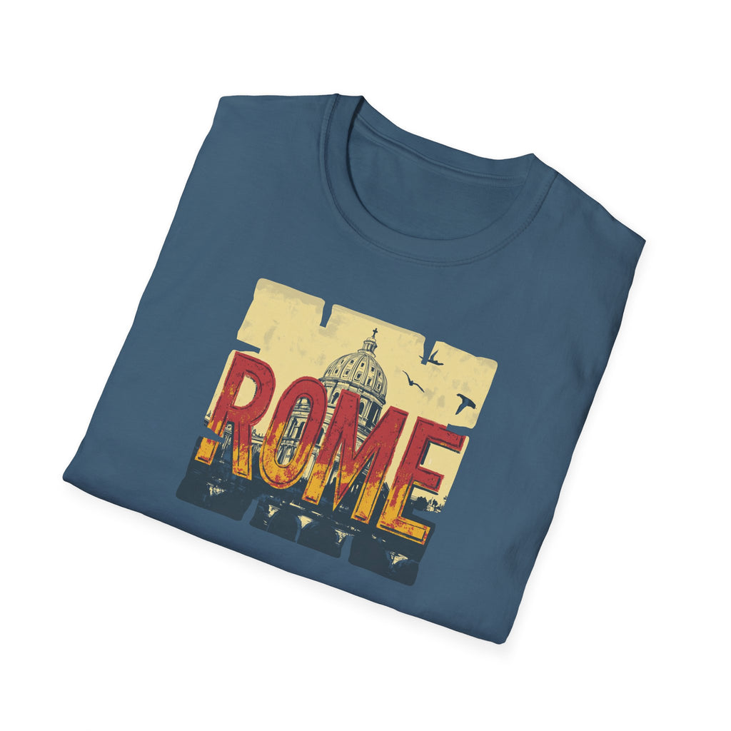 Rome Vintage Skyline T-Shirt | Italian Capitol Landmark Tee