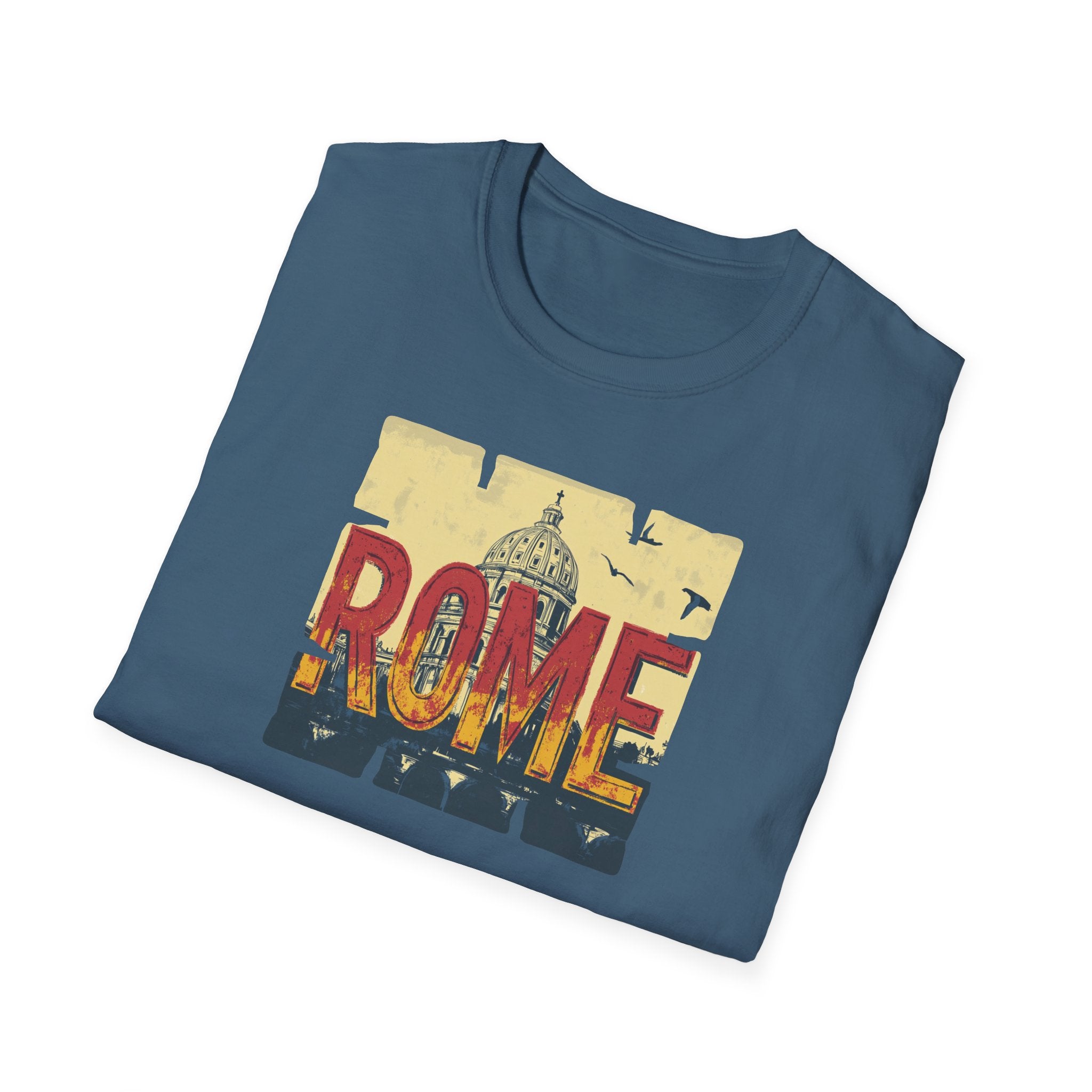 Rome Vintage Skyline T-Shirt | Italian Capitol Landmark Tee
