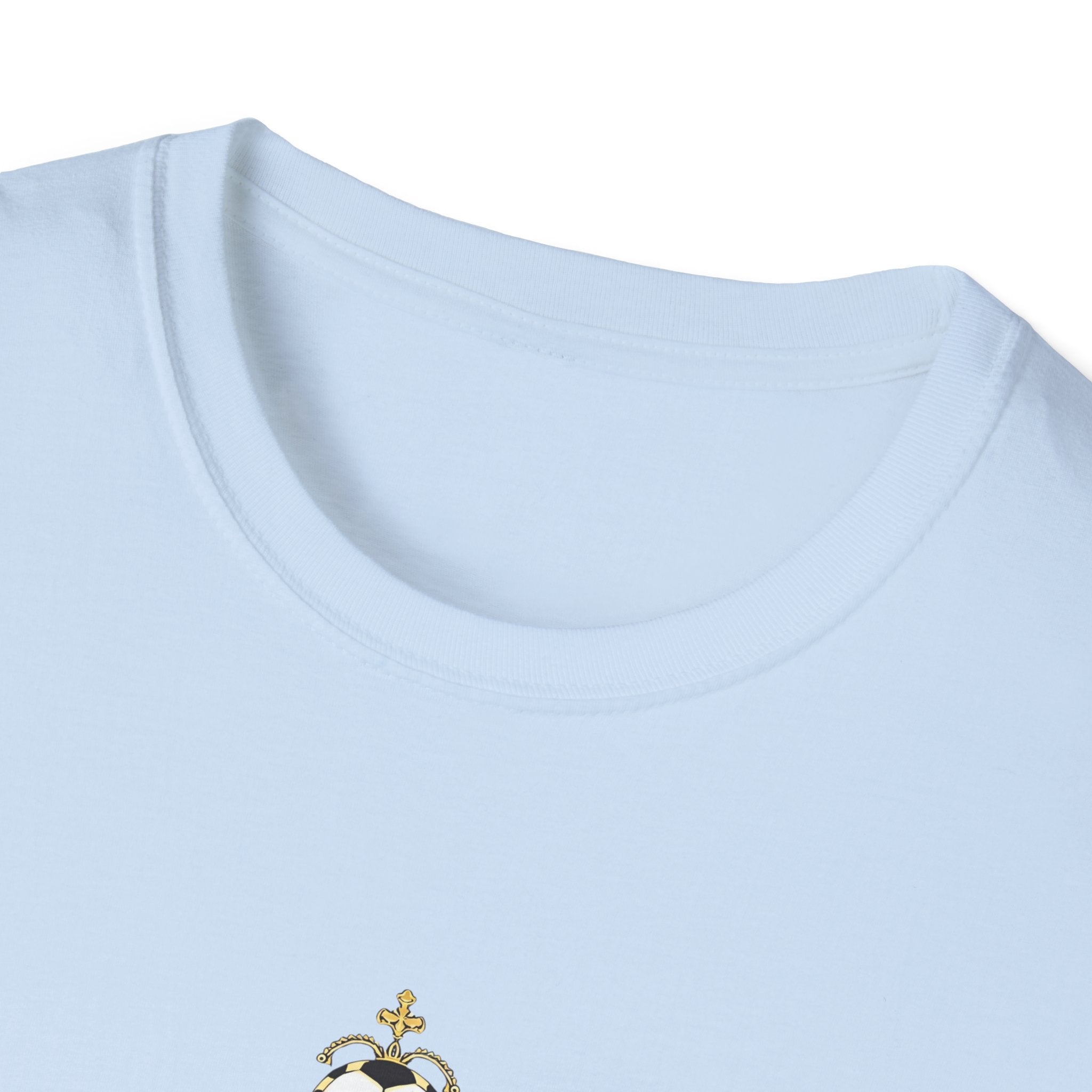 Madridista Crown T-Shirt | Soccer Fan Tee, Royal Purple Gold Crest
