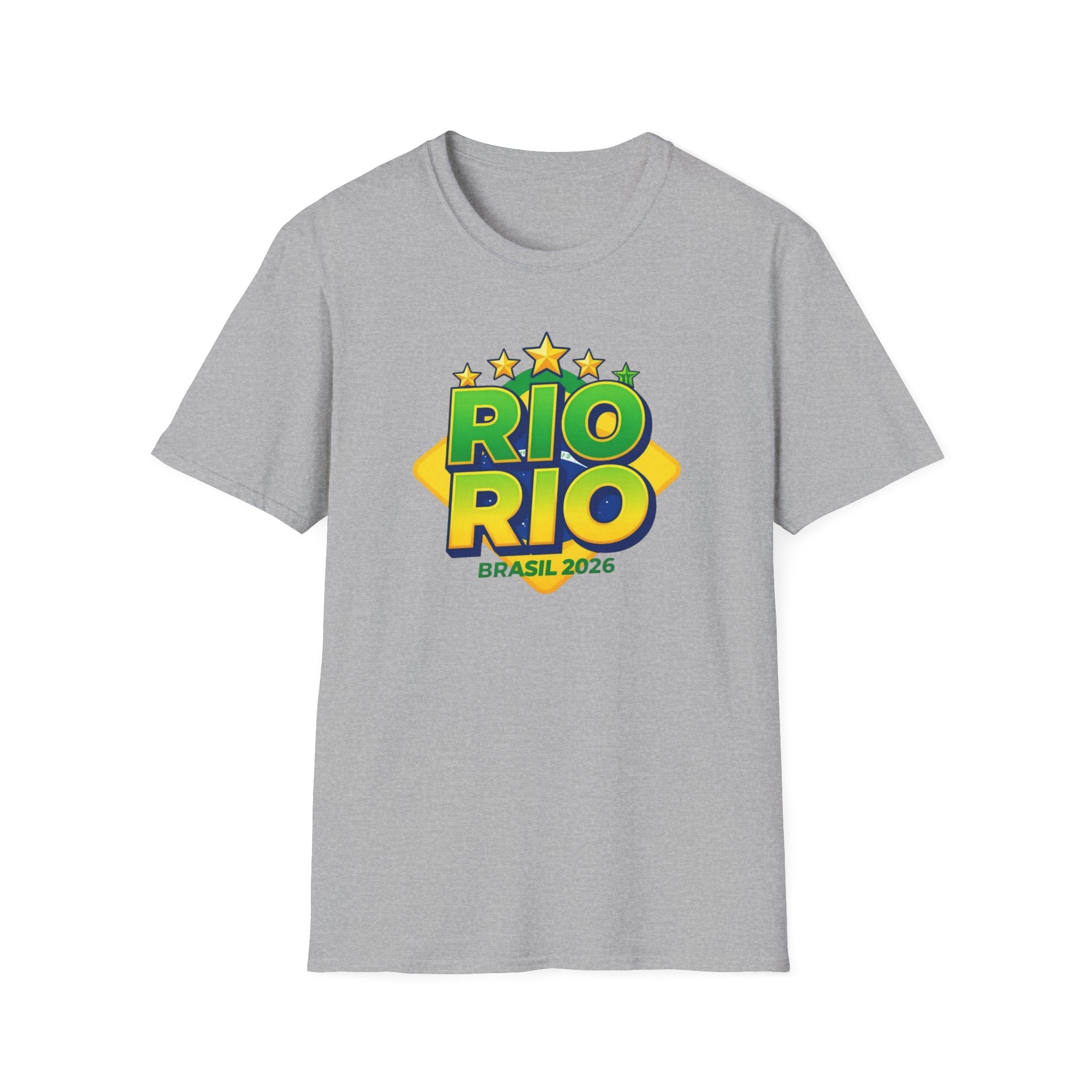 Rio Rio Brasil 2026 T-Shirt — Bright Brazilian Travel Souvenir Tee
