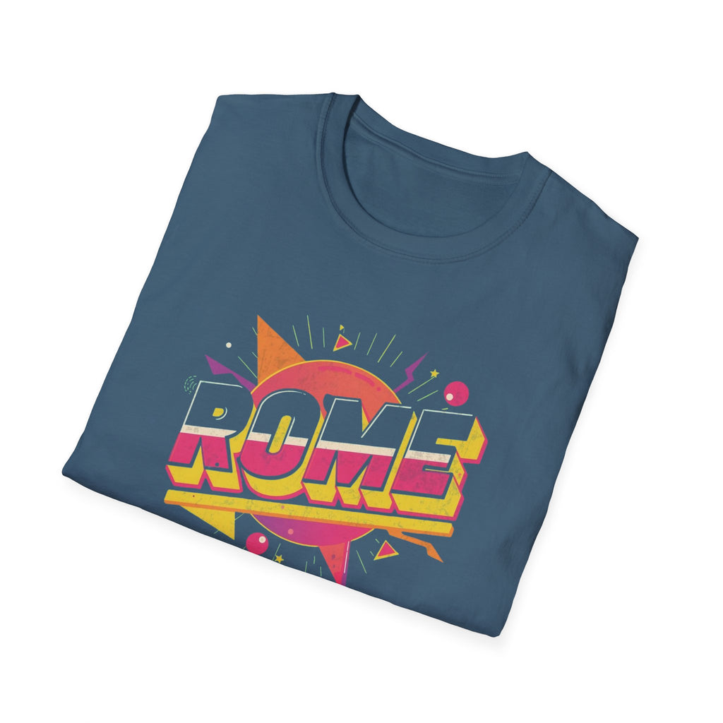 Rome Vintage Retro Graphic T‑Shirt — 80s Pop Art Travel Tee