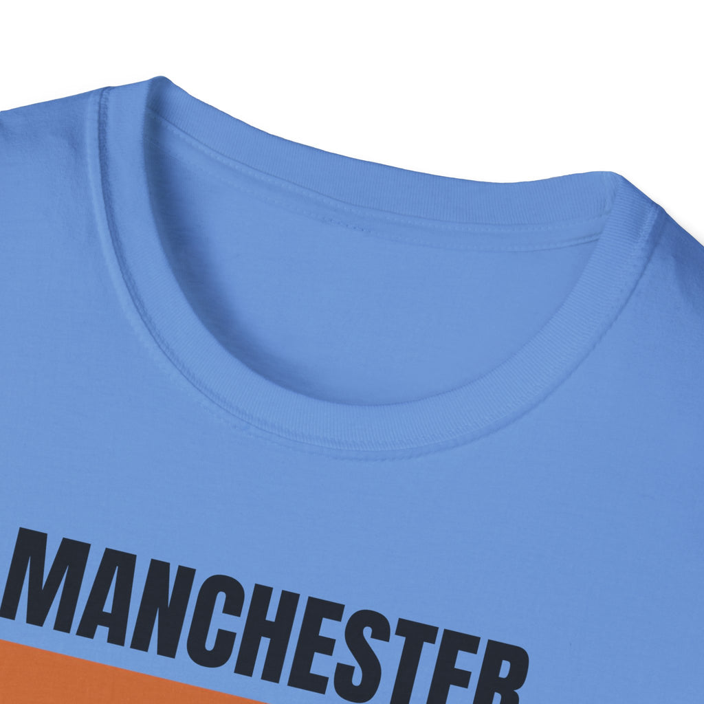 Manchester Retro Stripes T-Shirt | Vintage City Graphic