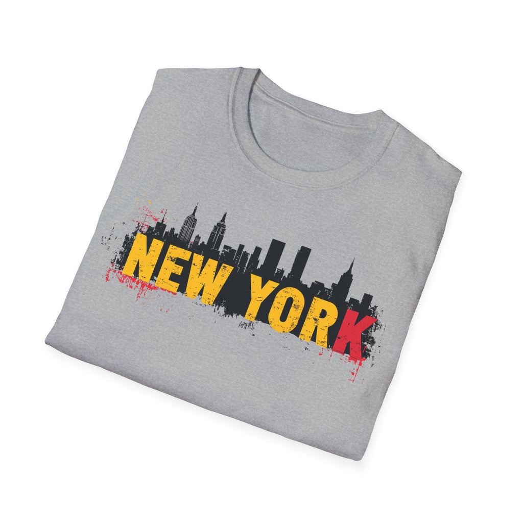 New York skyline graffiti T-Shirt | NYC skyline urban street art