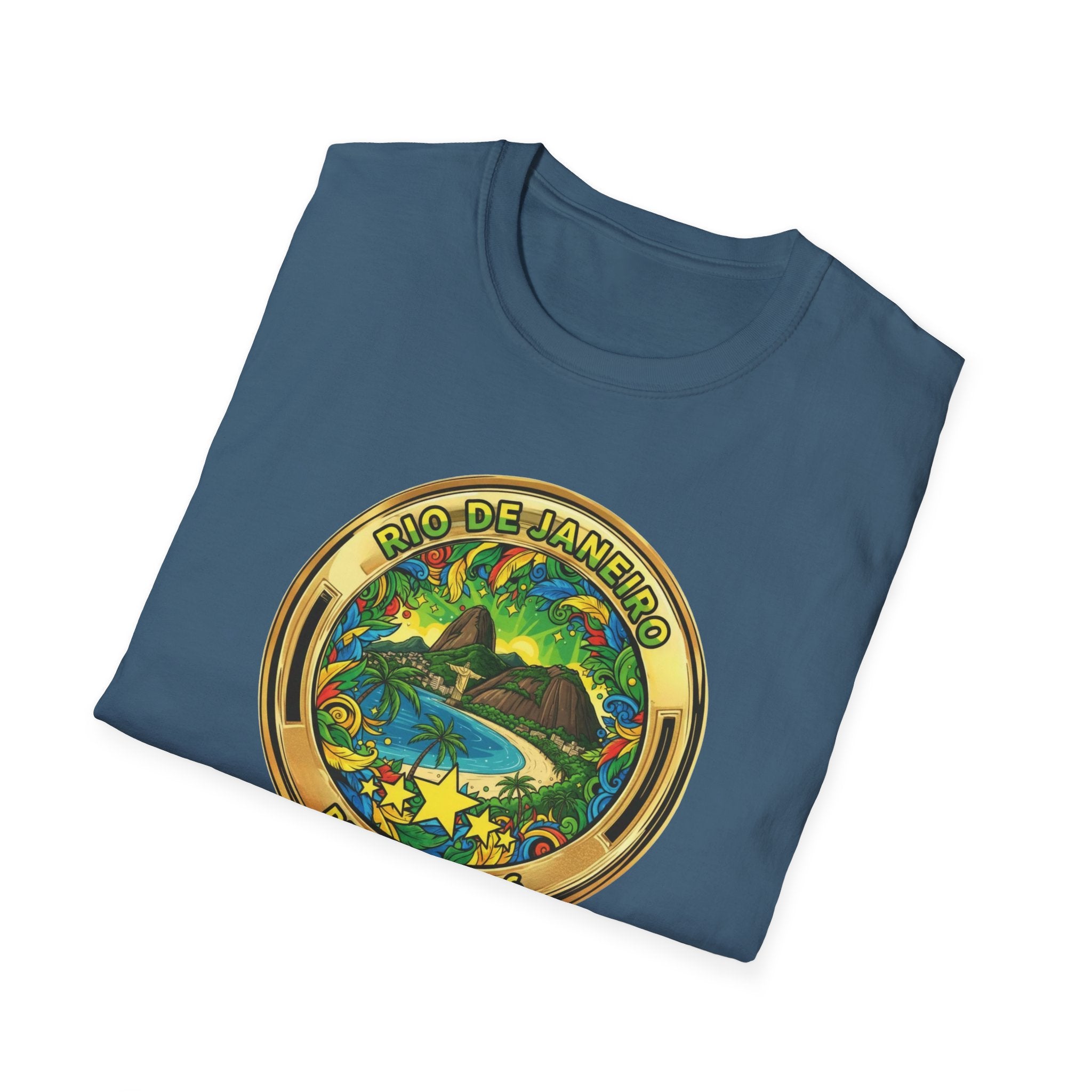 Rio de Janeiro Brazil Travel T-Shirt World Cup 2026 — Vintage Tropical Beach Badge
