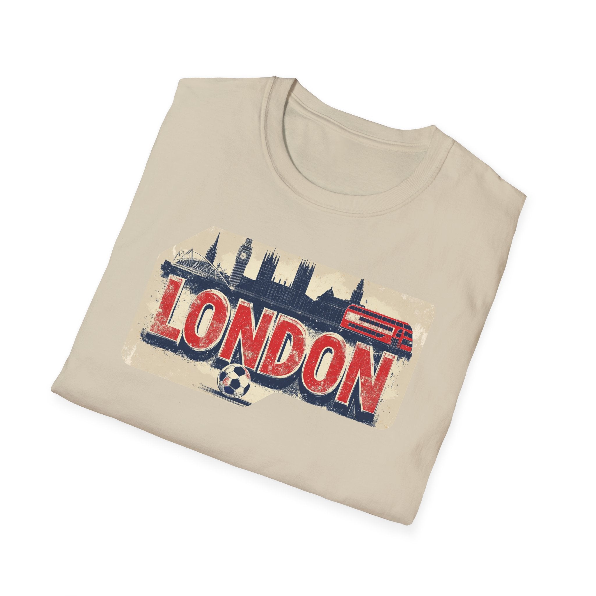 London Vintage Sign T-Shirt | Skyline, Union Jack Bus
