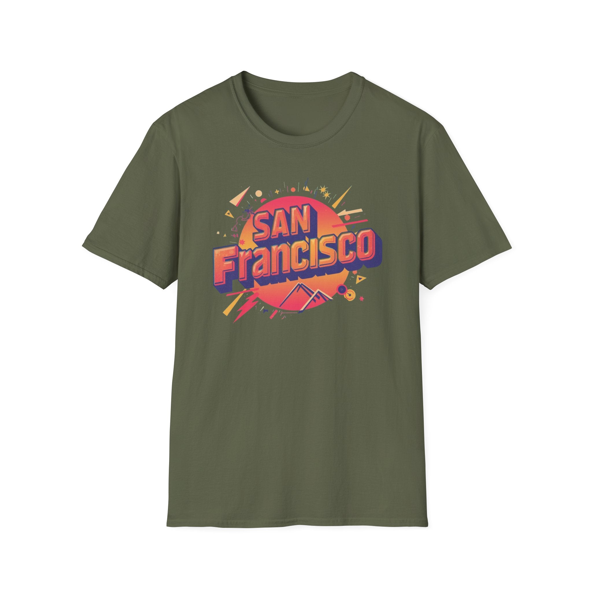 San Francisco Retro Sunset T-Shirt — Vintage City Skyline Tee
