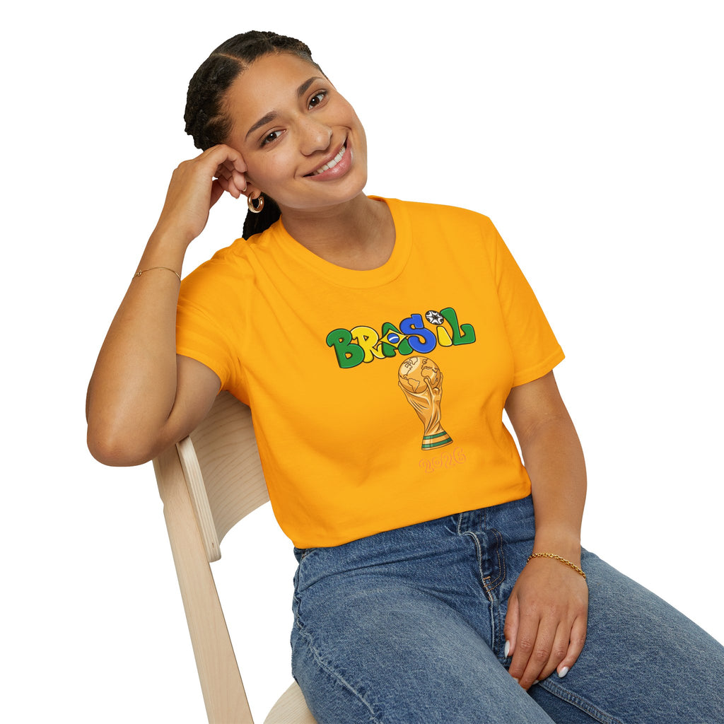 Brasil World Cup Trophy T-Shirt — Brazil Soccer Fan Tee