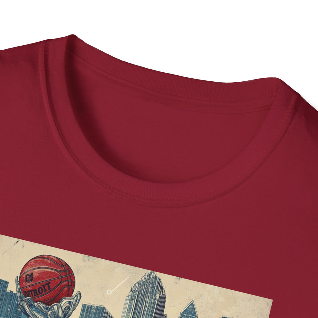 Detroit skyline vintage postcard T-Shirt | Retro city skyline tee