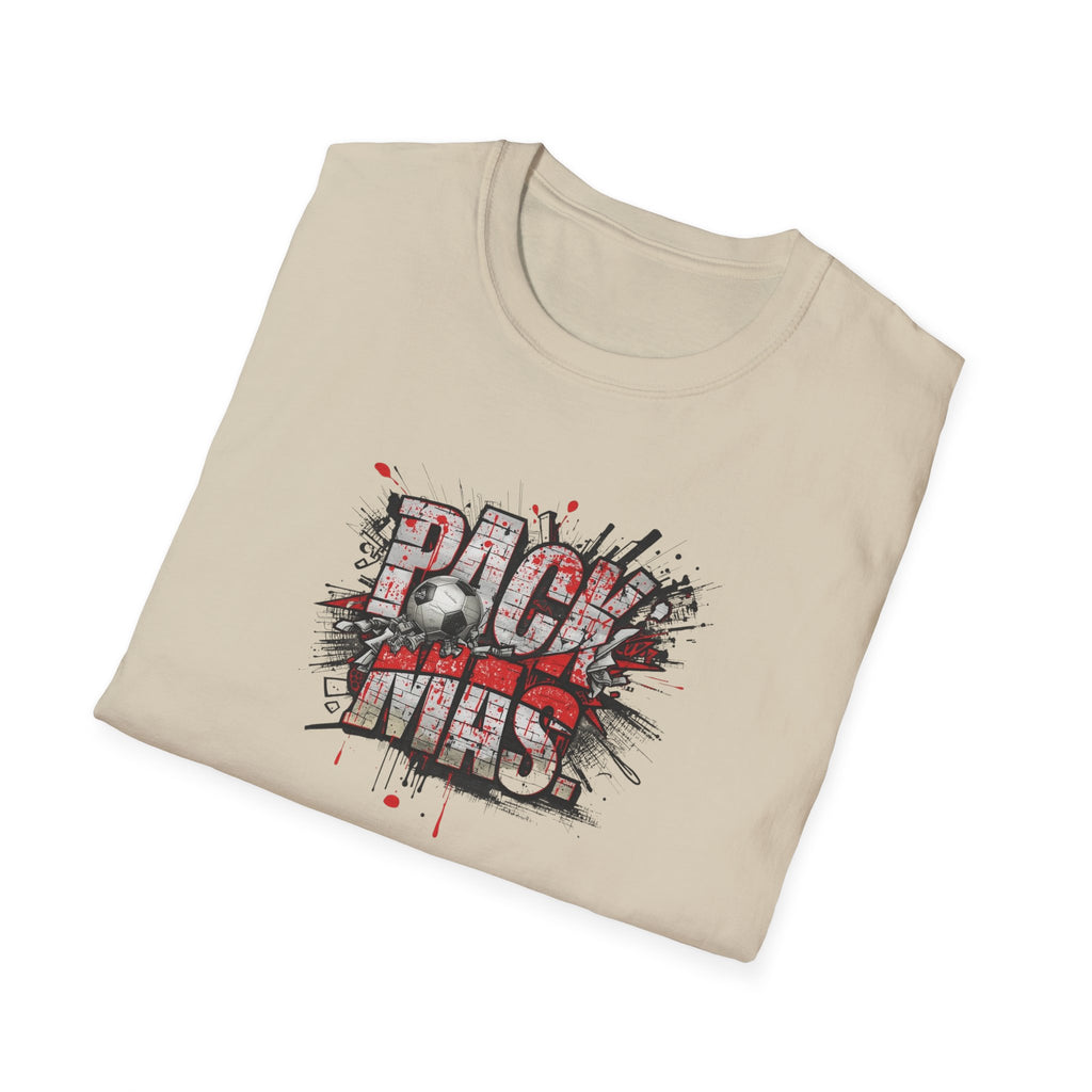 PACK MAS graphic T-Shirt | grunge splatter typography
