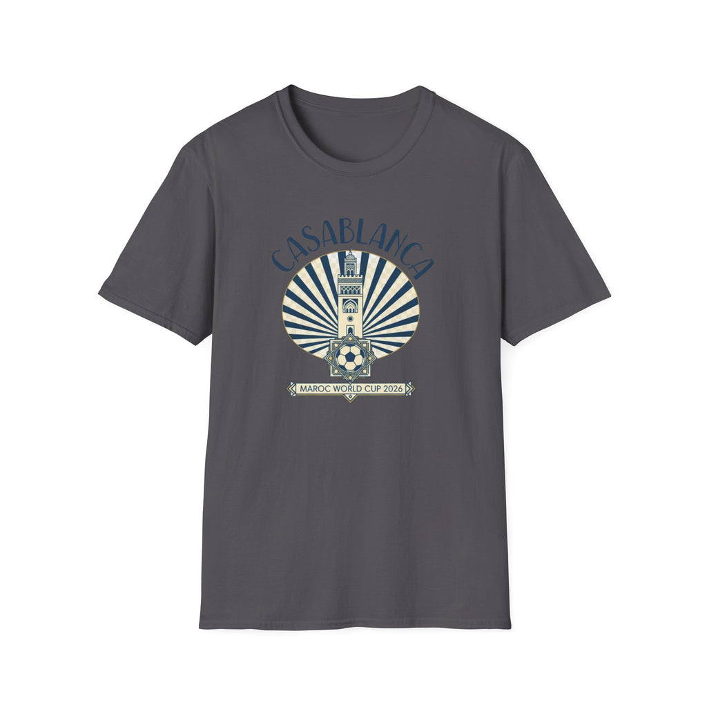 Casablanca Vintage Travel T-Shirt — Morocco World Cup 2026 Souvenir