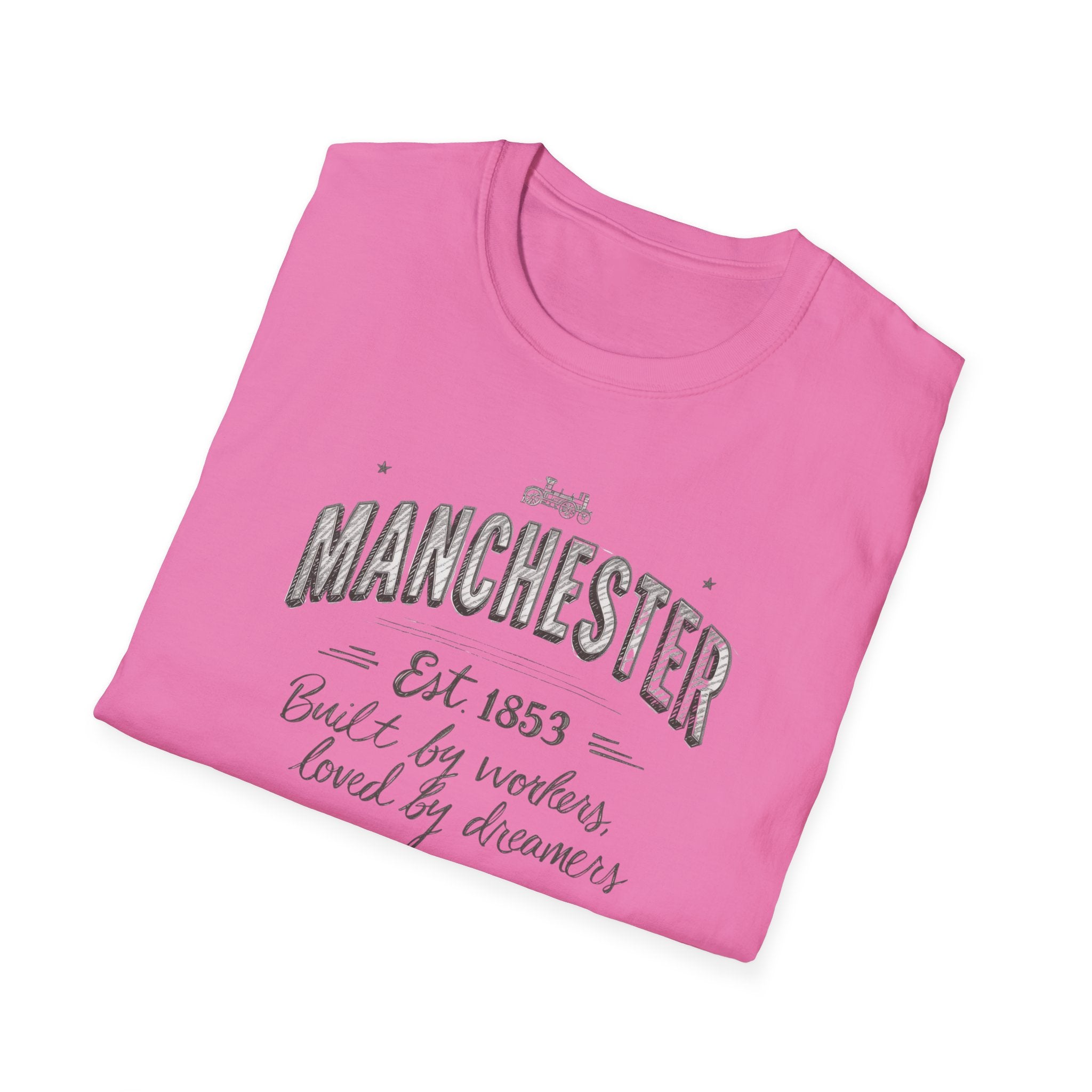Manchester Vintage T-Shirt — "Built by Workers, Loved by Dreamers"