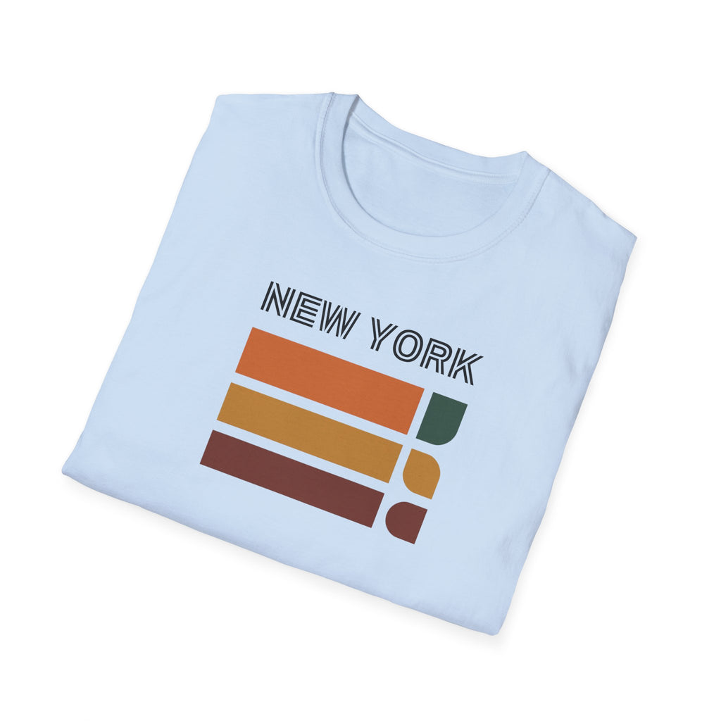 New York Retro Stripes T-Shirt | Vintage City Skyline Tee