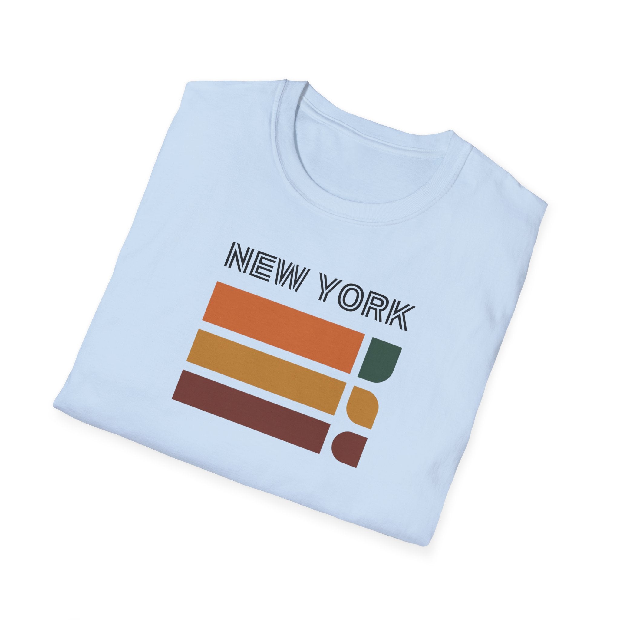 New York Retro Stripes T-Shirt | Vintage City Skyline Tee