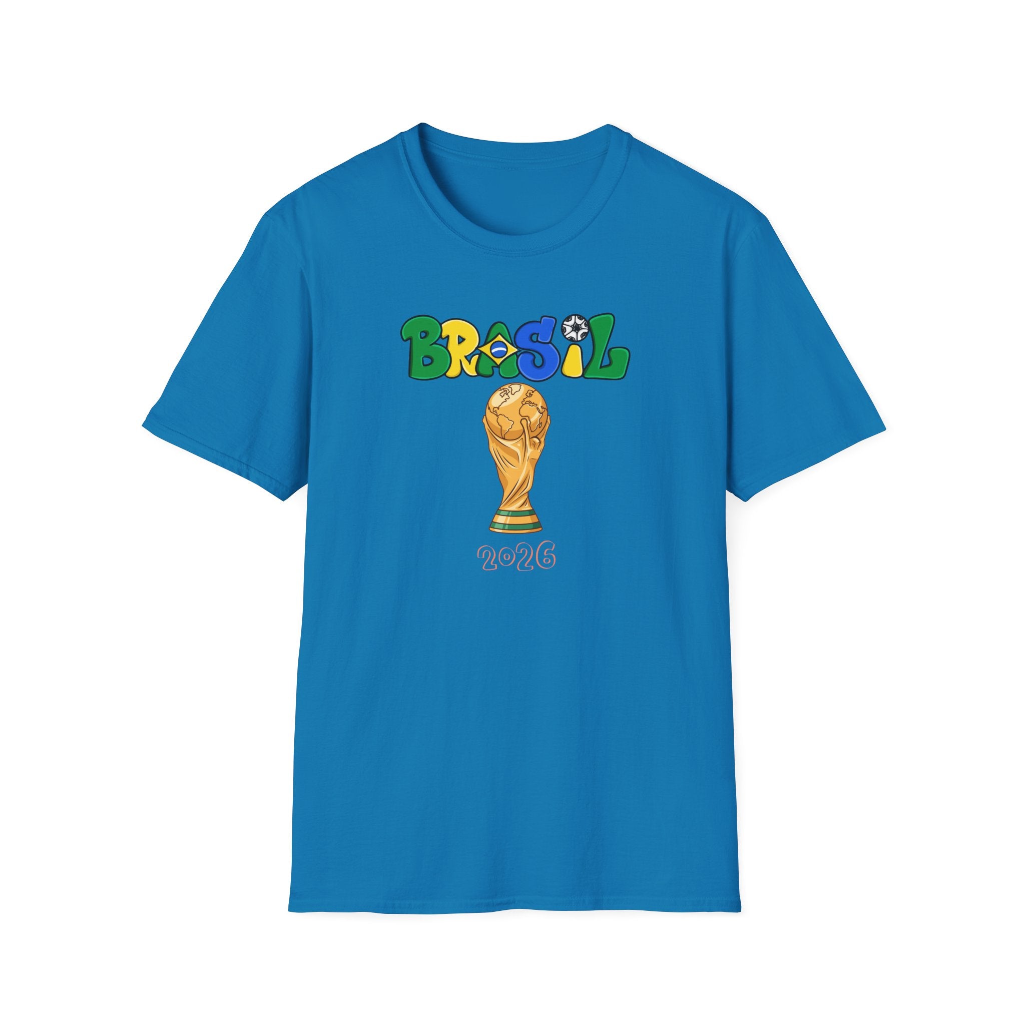 Brasil World Cup Trophy T-Shirt — Brazil Soccer Fan Tee