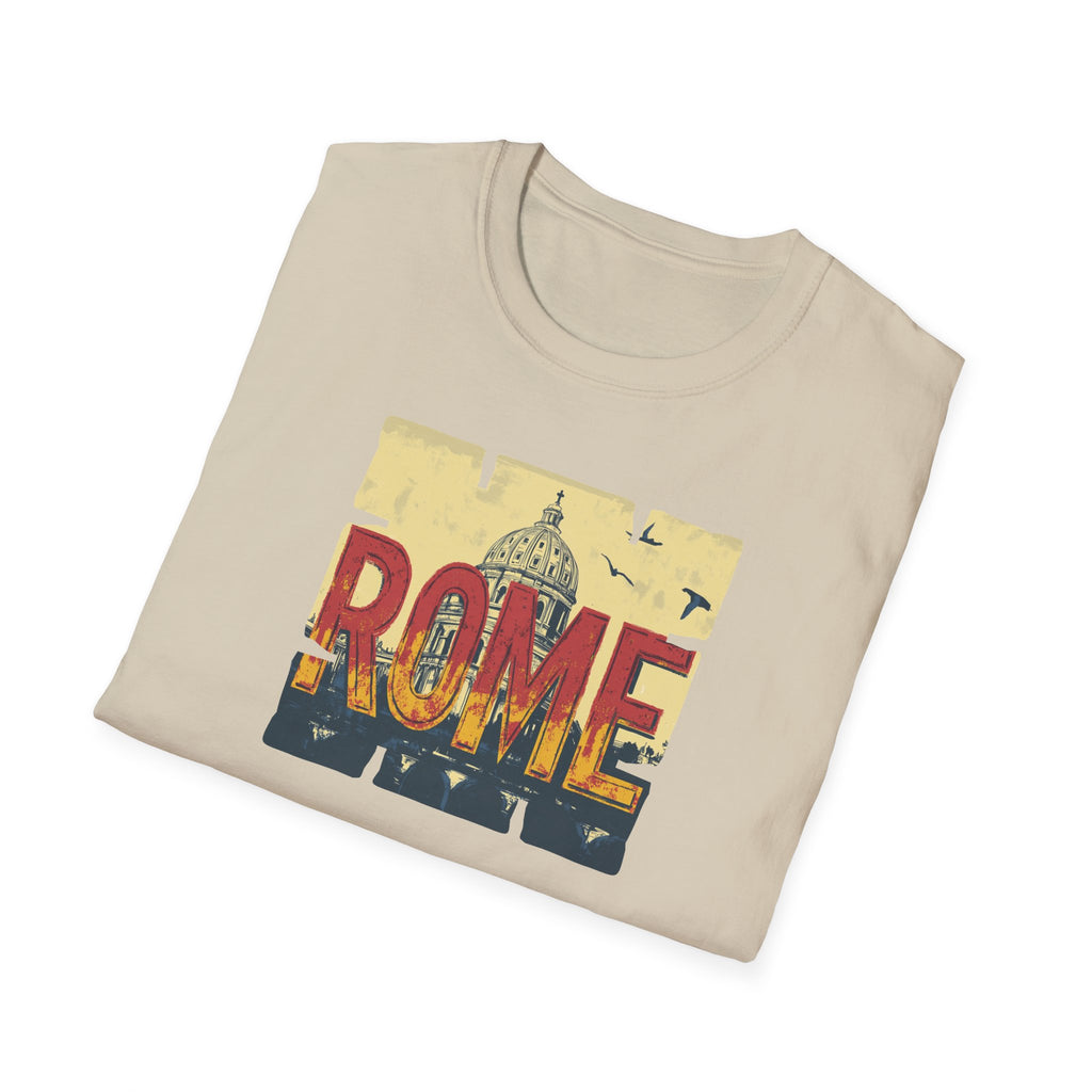 Rome Vintage Skyline T-Shirt | Italian Capitol Landmark Tee