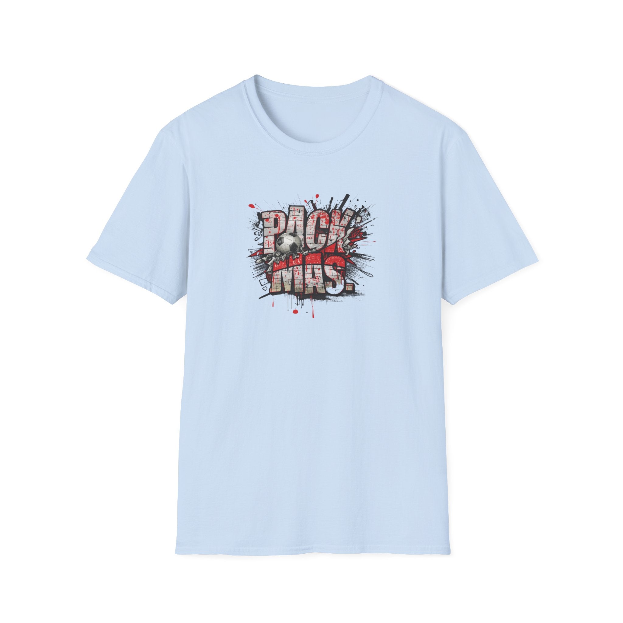 PACK MAS graphic T-Shirt | grunge splatter typography