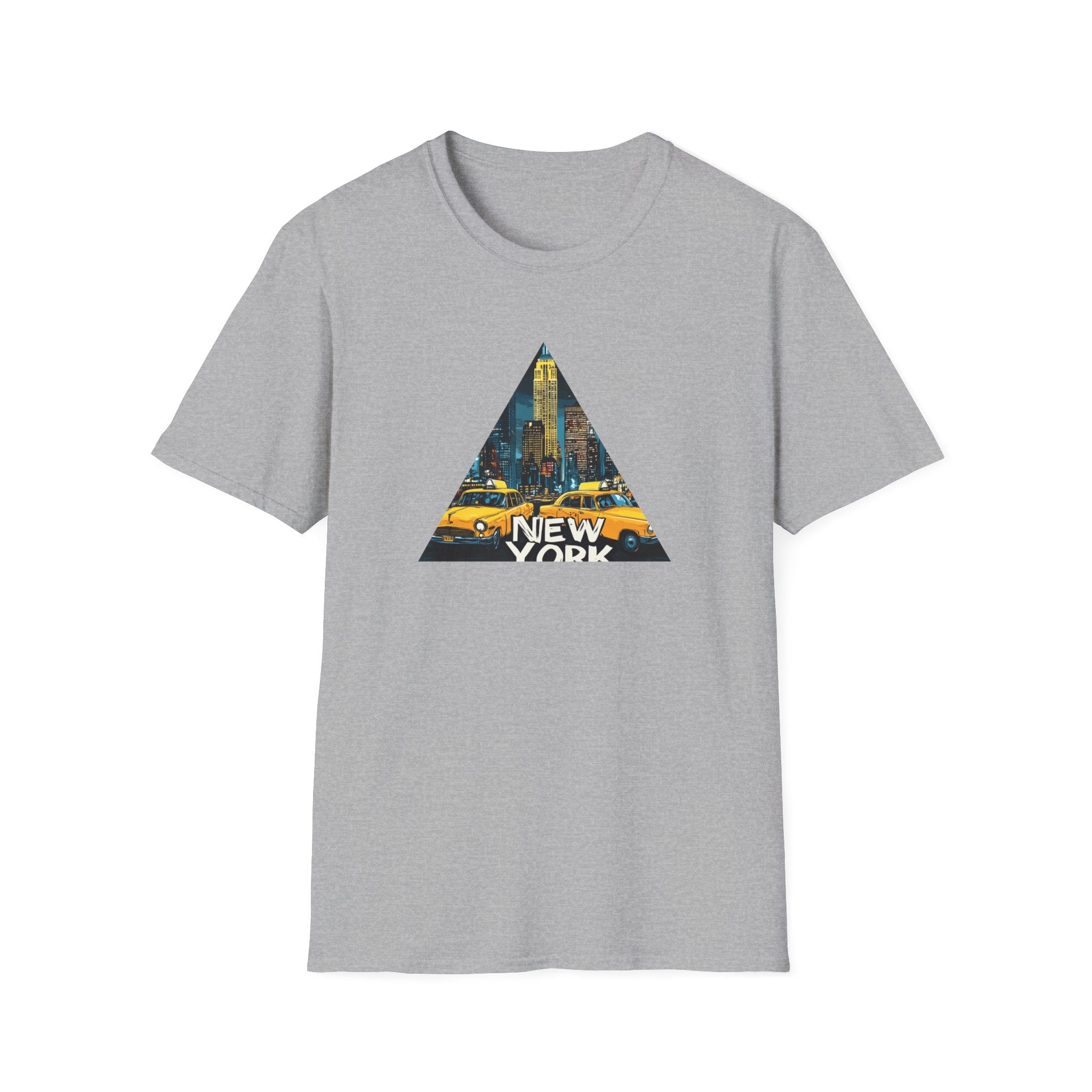 New York City Taxi Triangle T-Shirt | NYC Skyline Graphic Tee