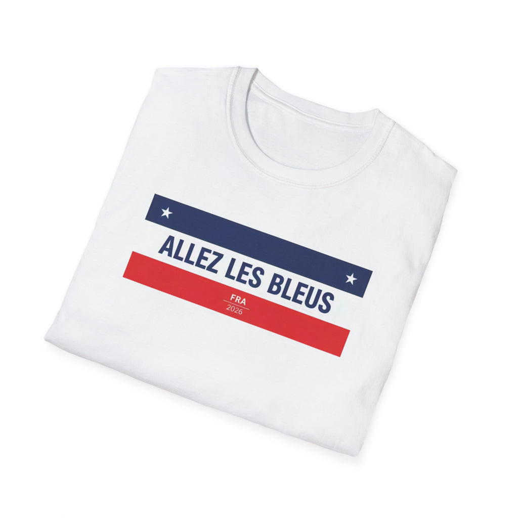 T-Shirt — Allez Les Bleus French Flag Soccer Supporter Tee