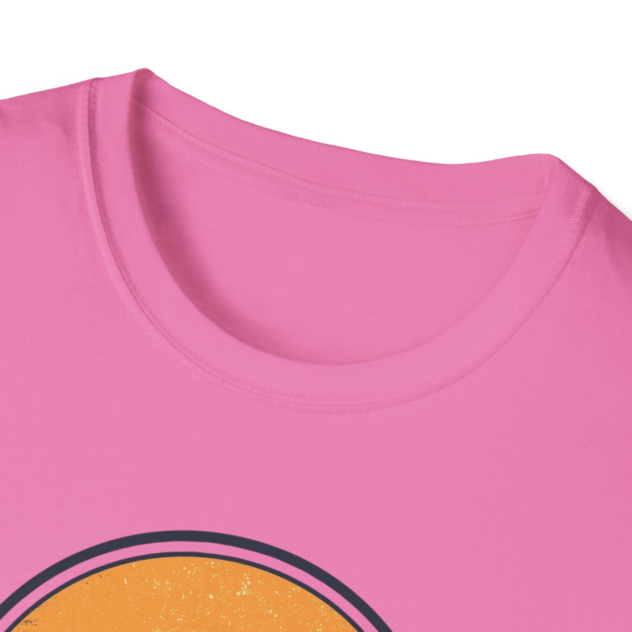 Boston Skyline Circle T‑Shirt — Retro Sunset City Graphic