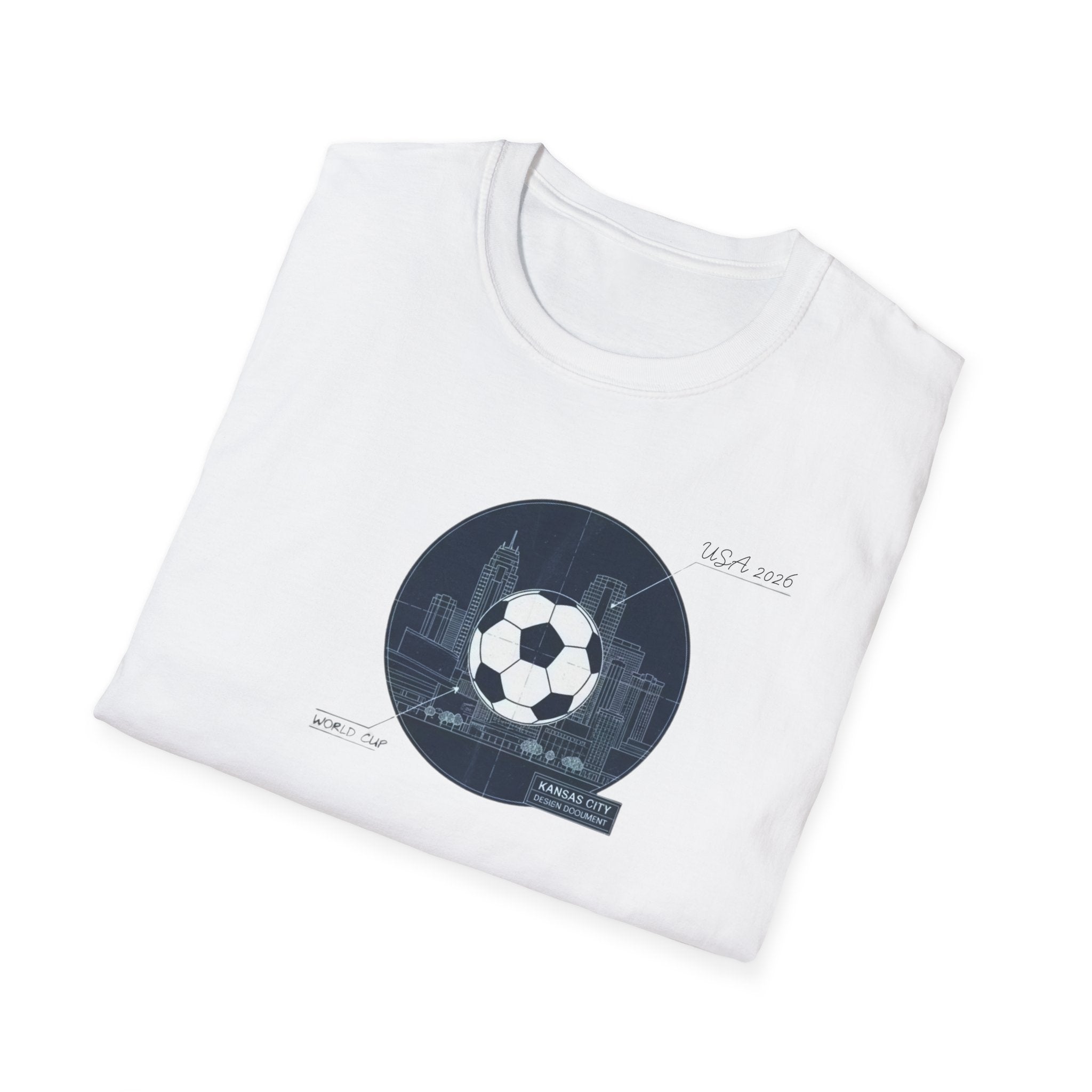 Soccer Globe T-Shirt — Vintage Stadium Soccer Ball Graphic Tee