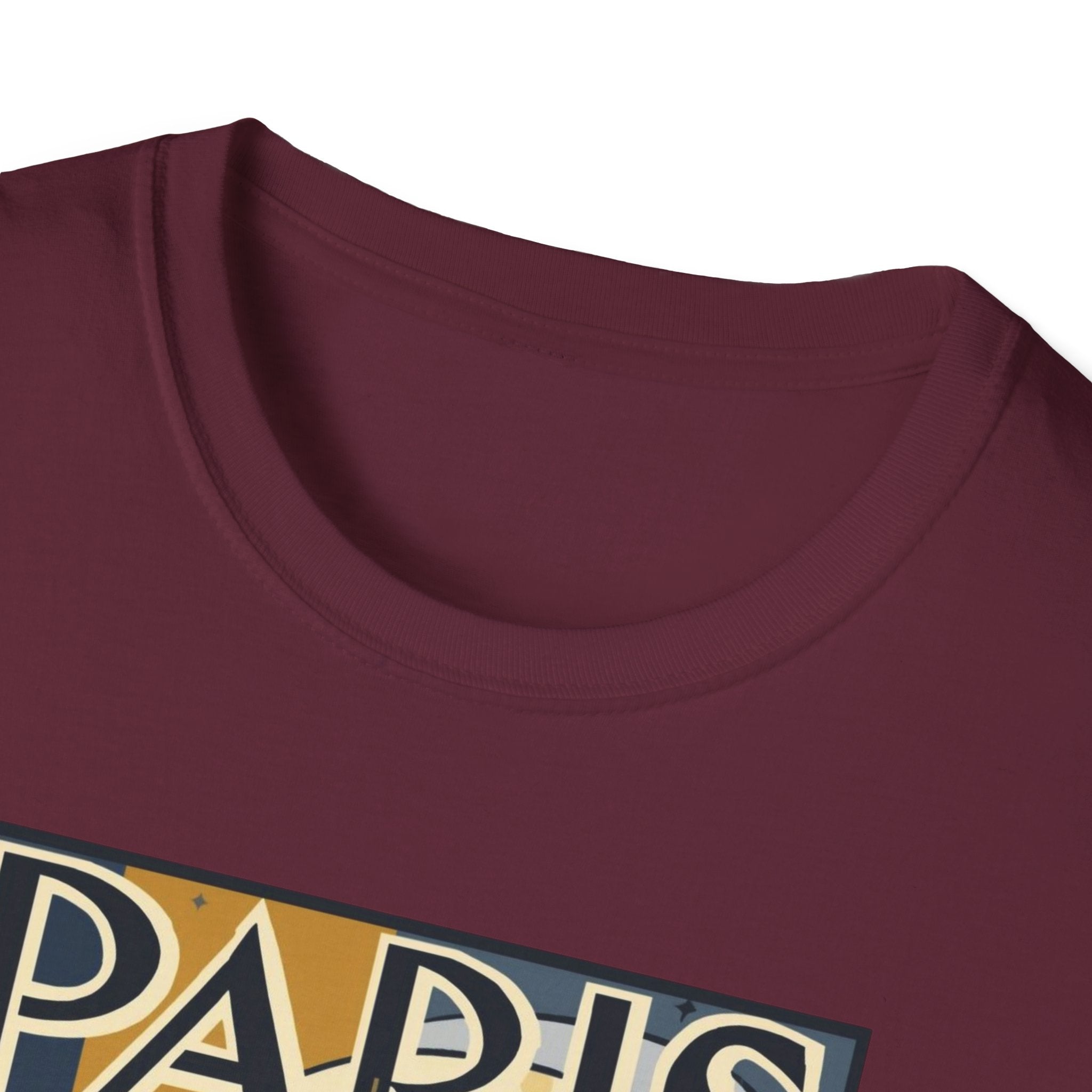 Paris Travel Poster T-Shirt — Retro Art Deco Cityscape Tee